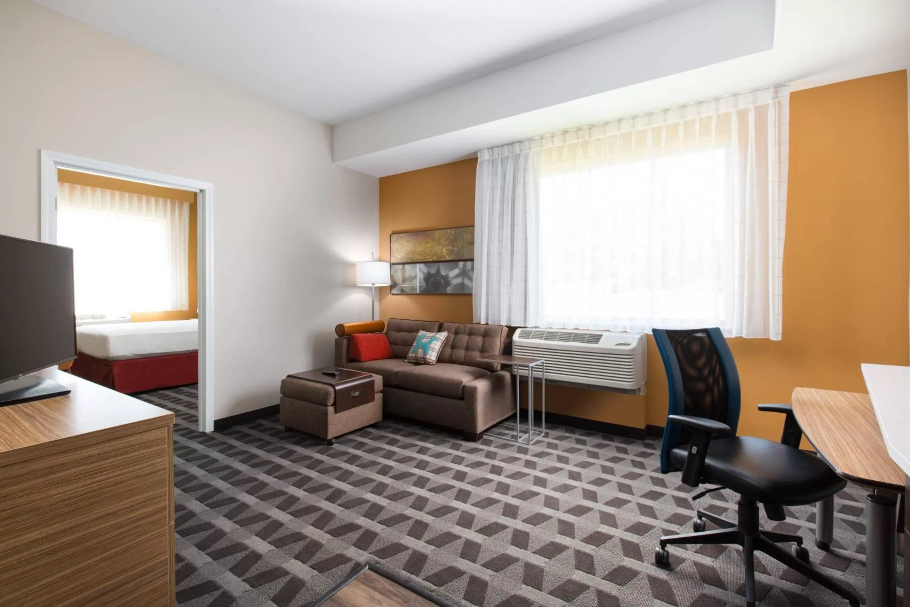 Bedroom, Bed in TownePlace Suites By Marriott Las Vegas Stadium District