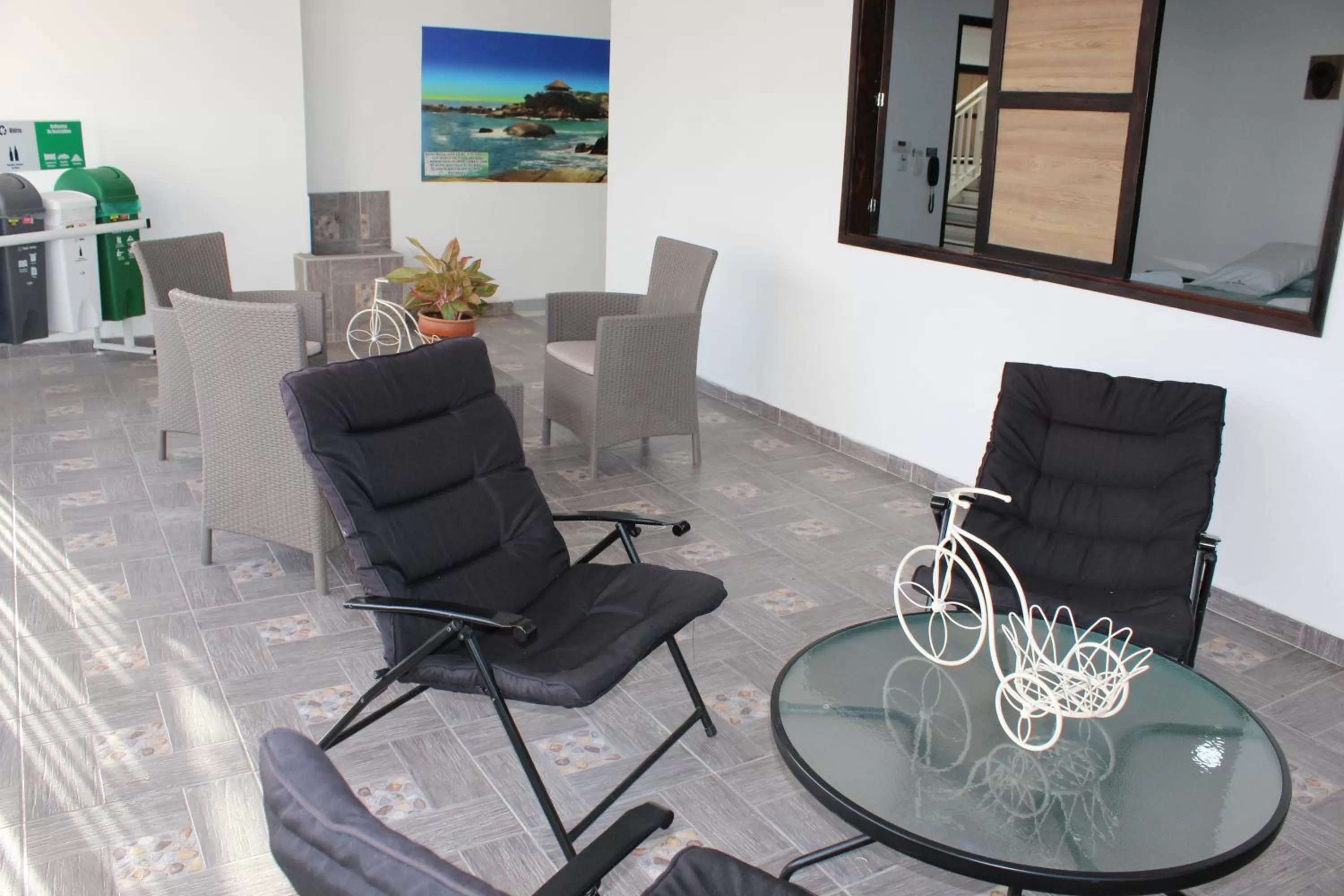 Living room in Hotel El Olimpo