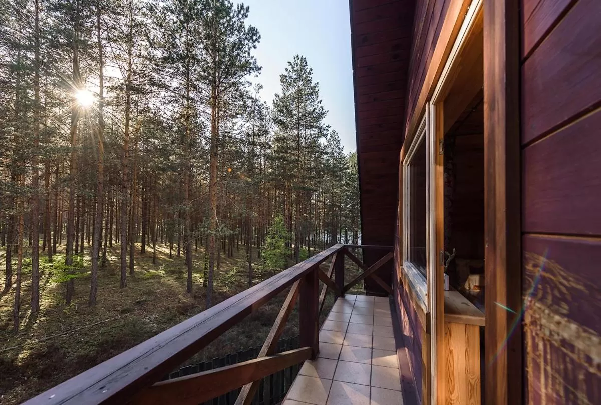Balcony/Terrace in Svečių namai Smalvas