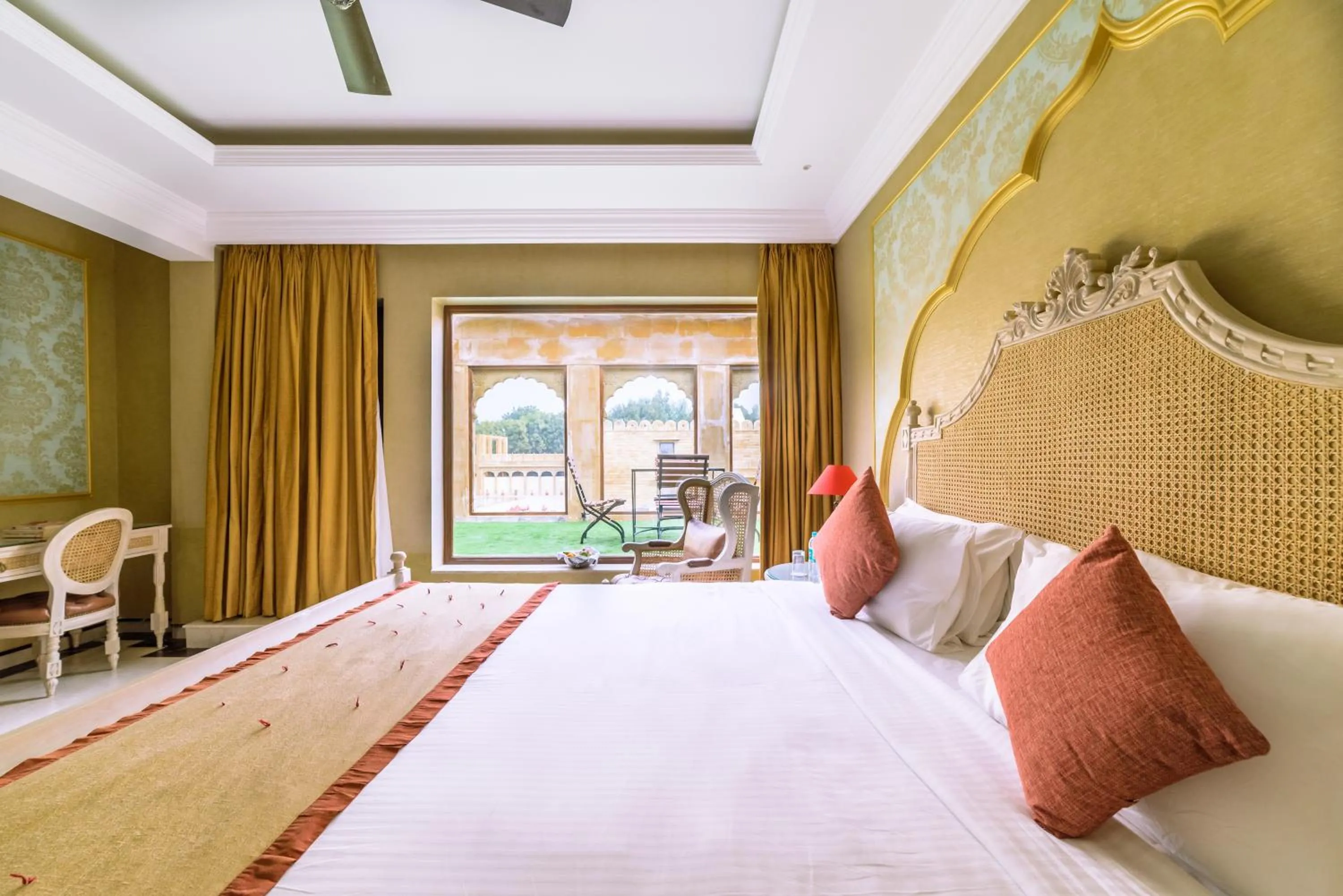 View (from property/room), Bed in Fort Rajwada,Jaisalmer