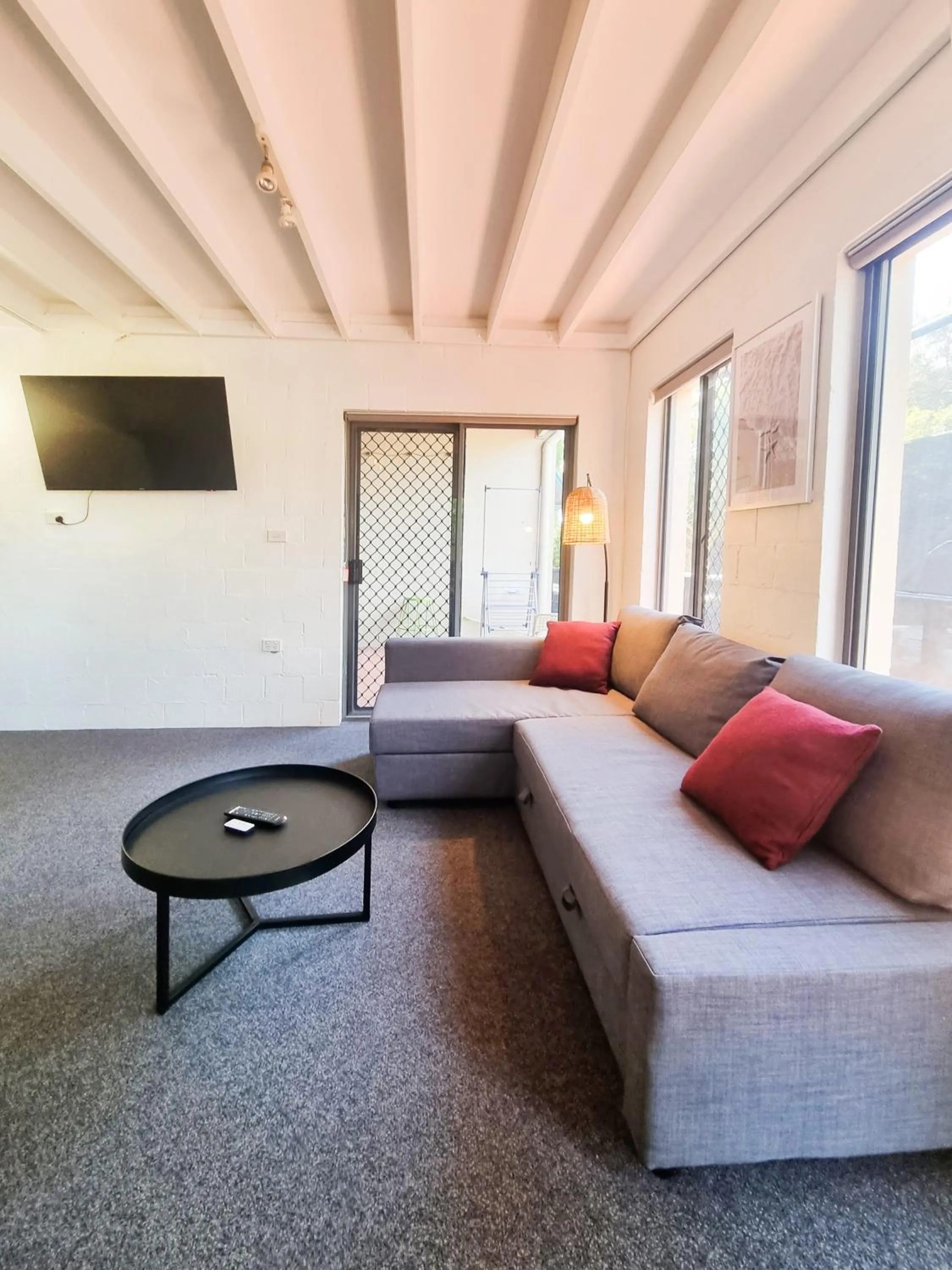 Seating area in YHA Byron Bay