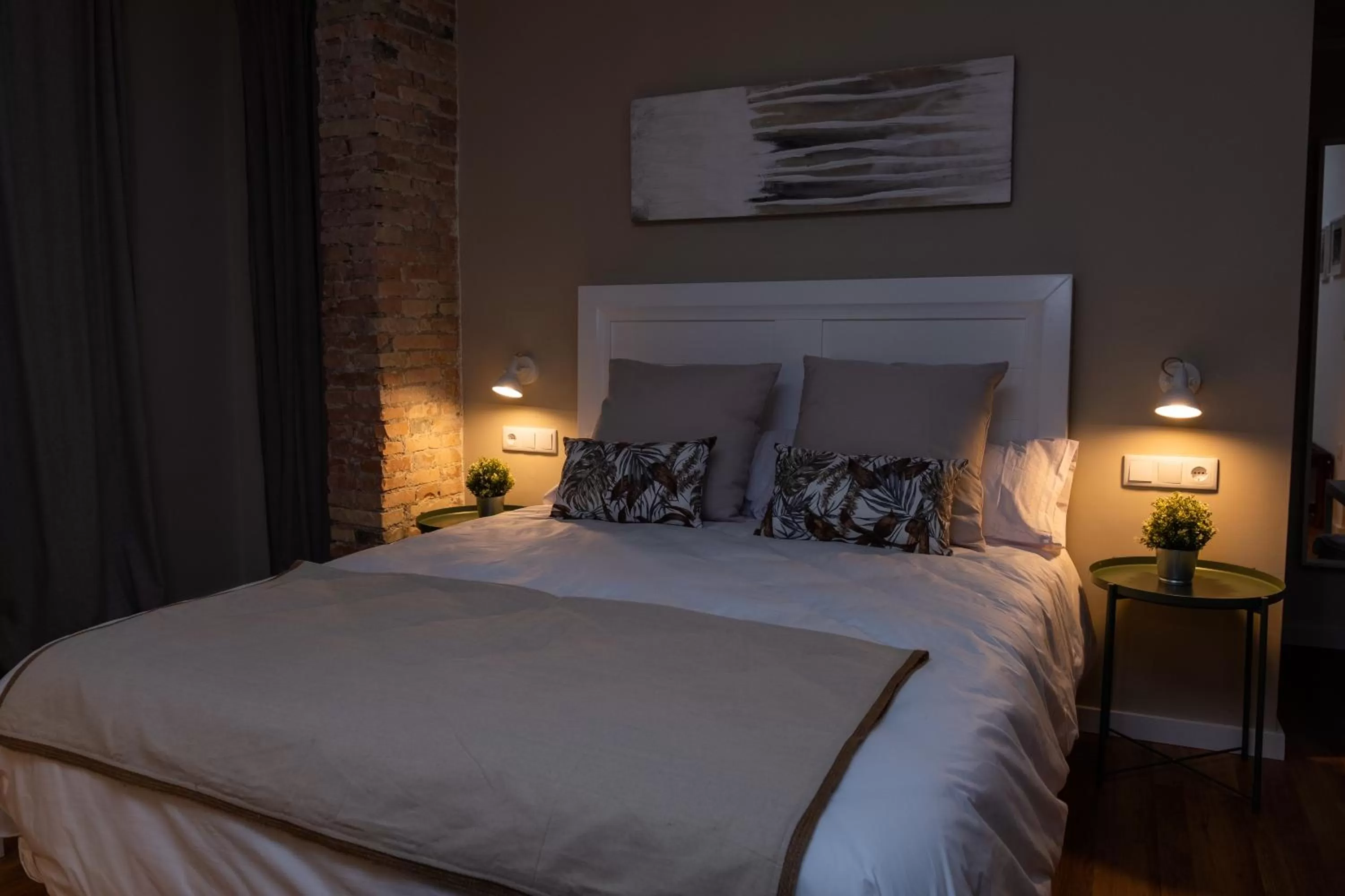 Bed in Hotel Bienvenidos Rooms Xàtiva