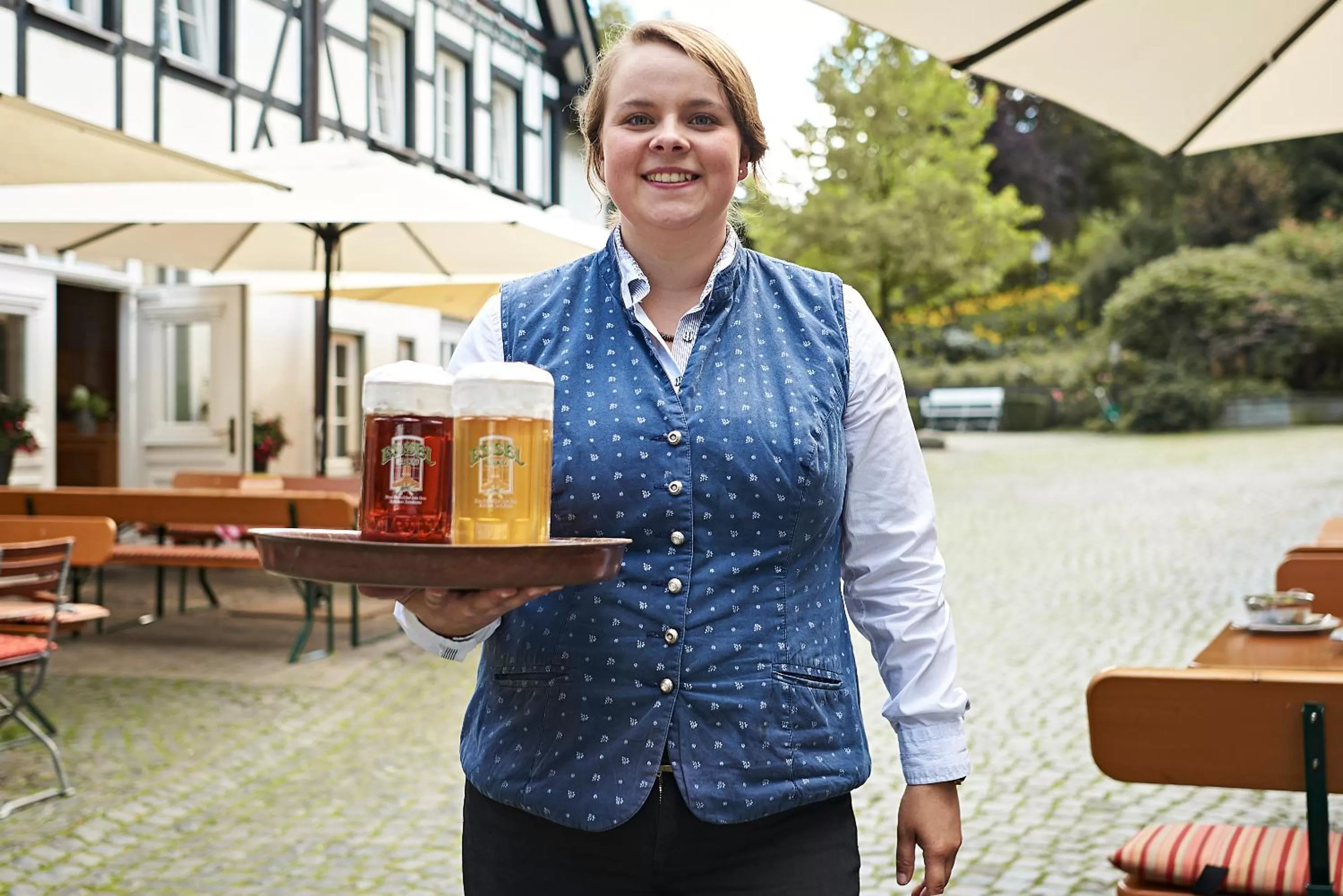 Family in Esloher Brauhaus