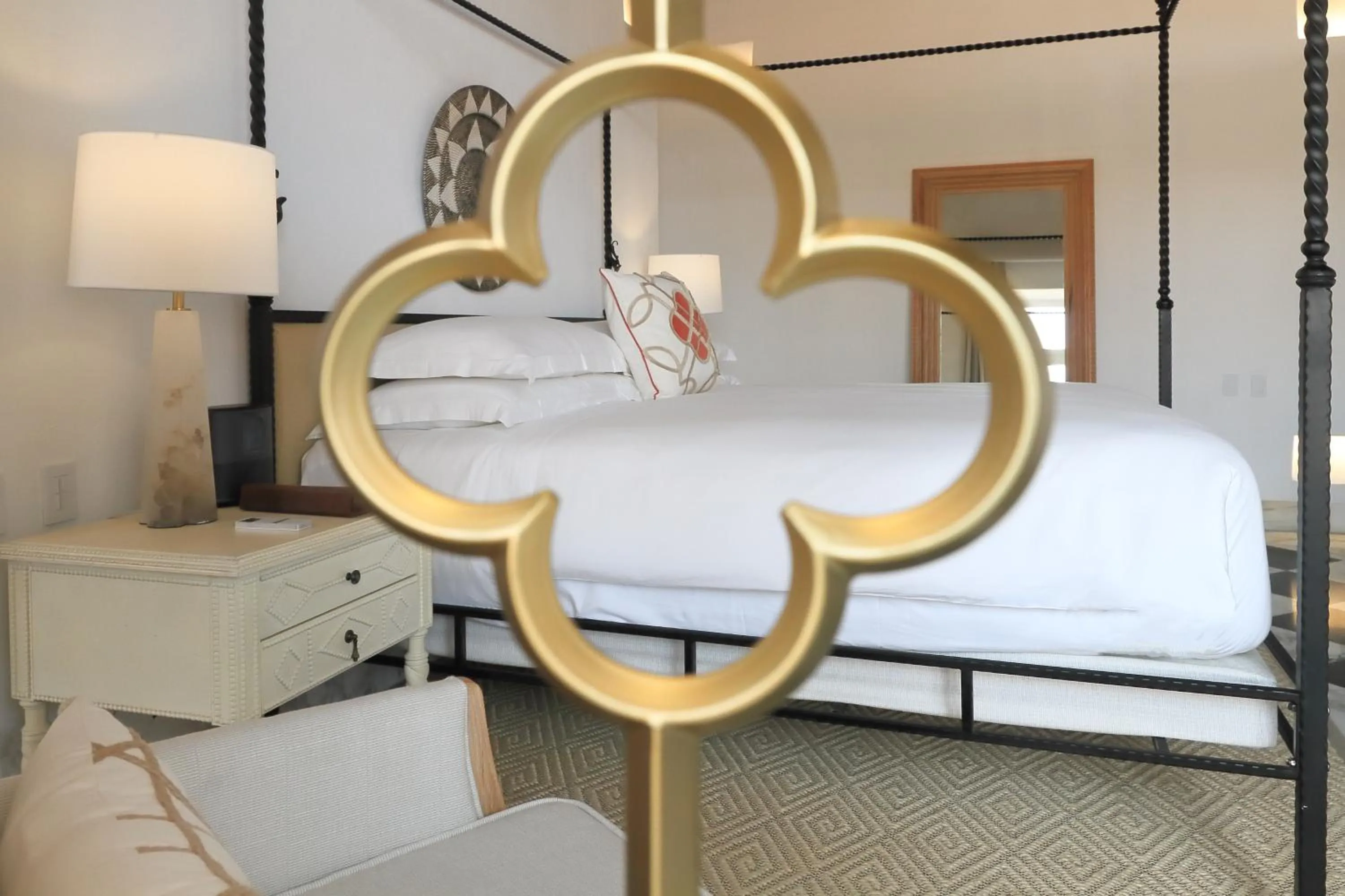 Bed in Casa Pestagua Relais Châteaux