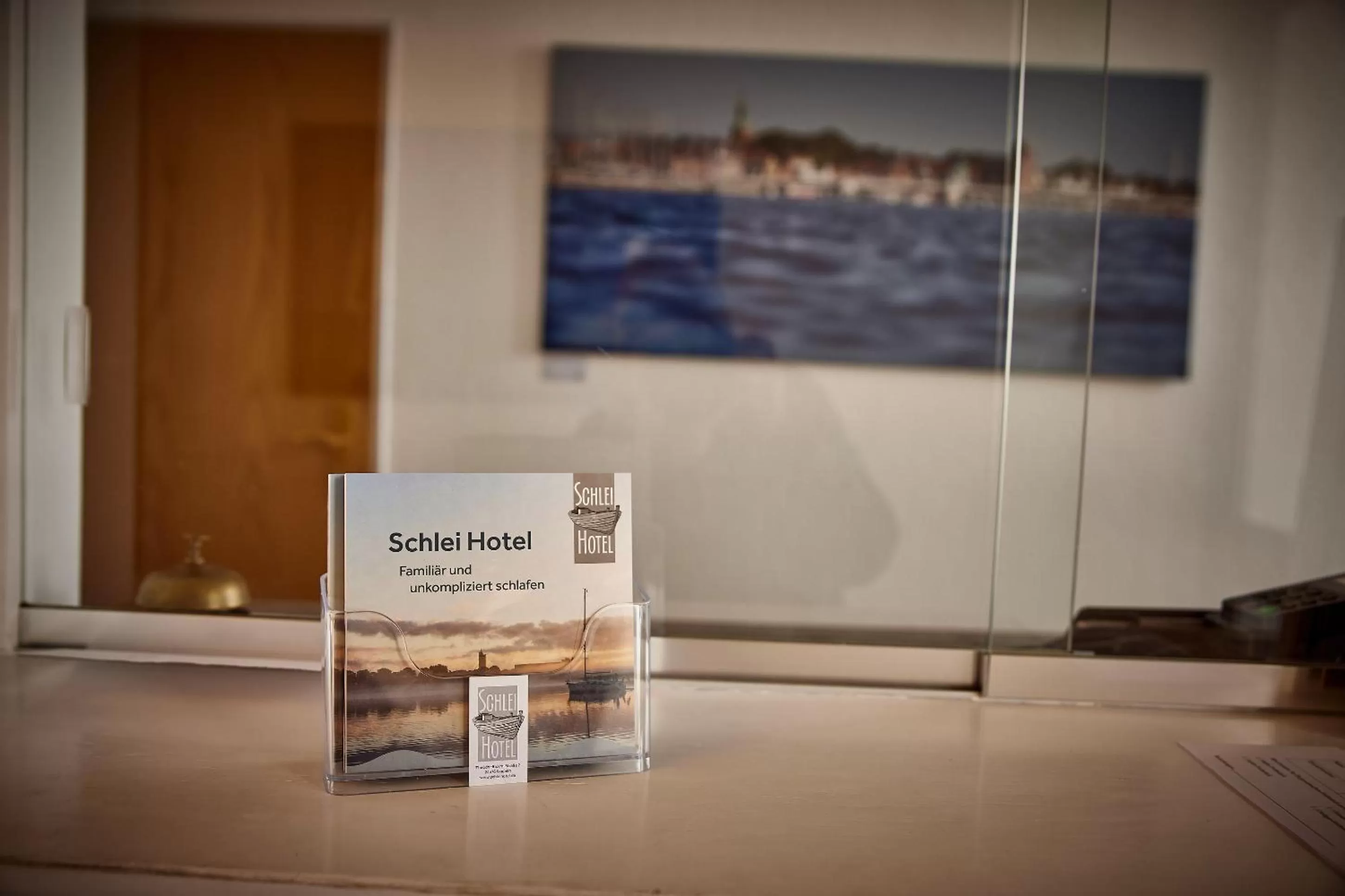 Lobby or reception in Schlei Hotel