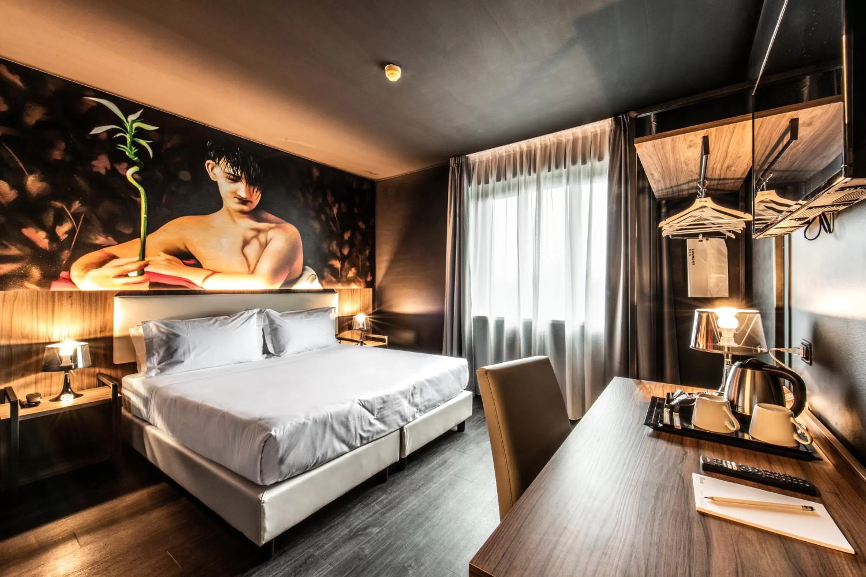 Bed in Muraless Art Hotel - WorldHotels Crafted