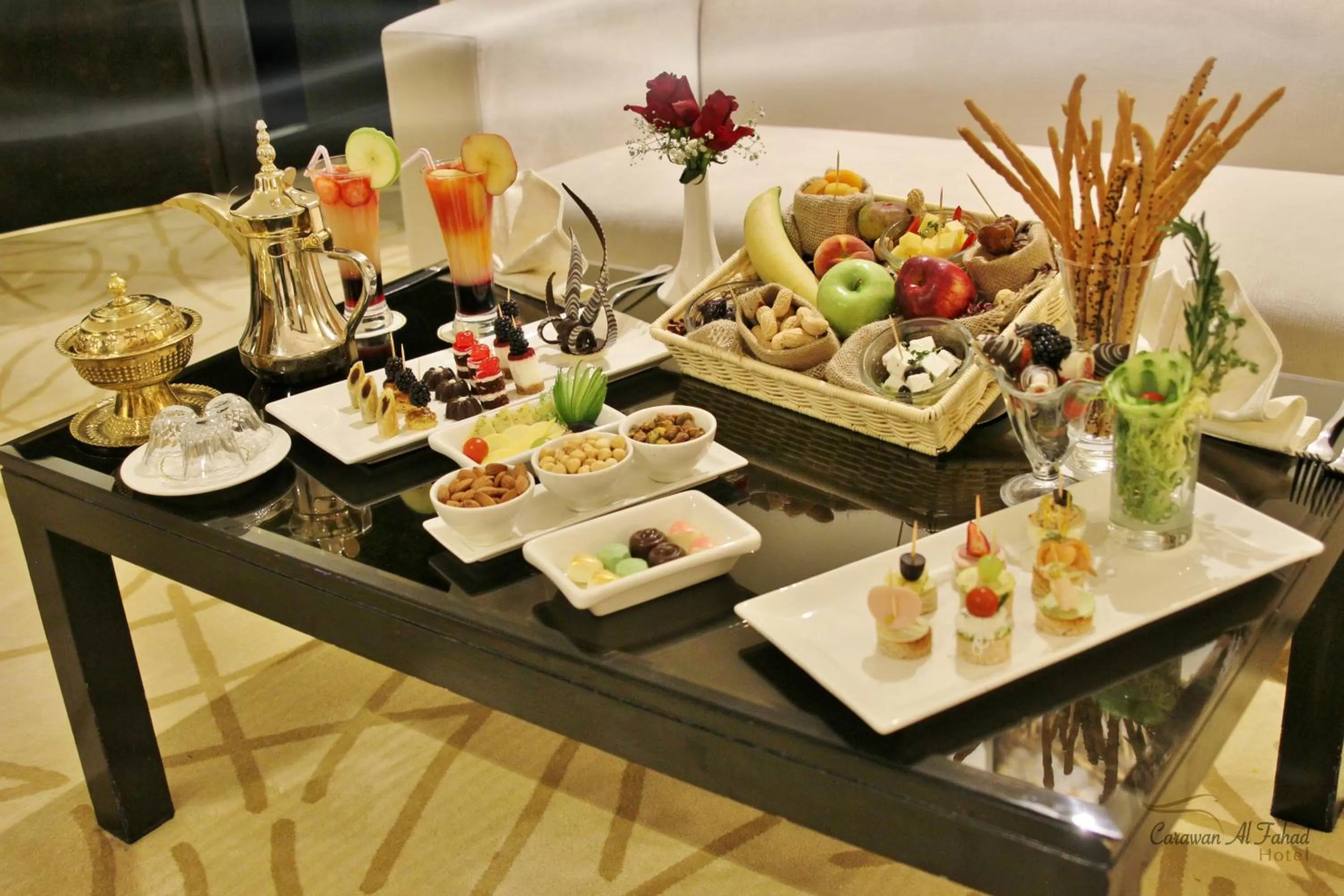 Food and drinks in Carawan Al Fahad Hotel