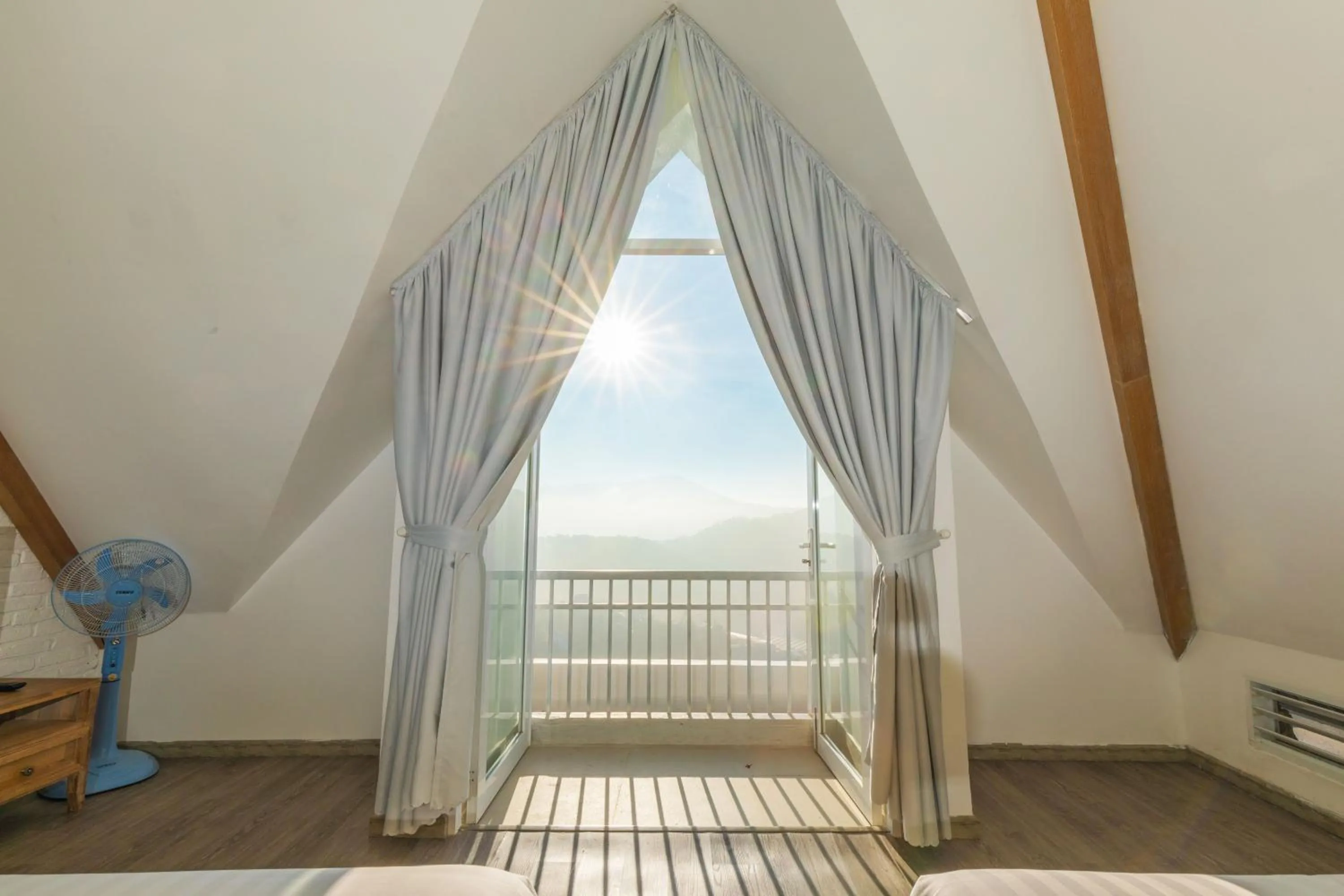 View (from property/room), Bed in Dalat De Charme Village