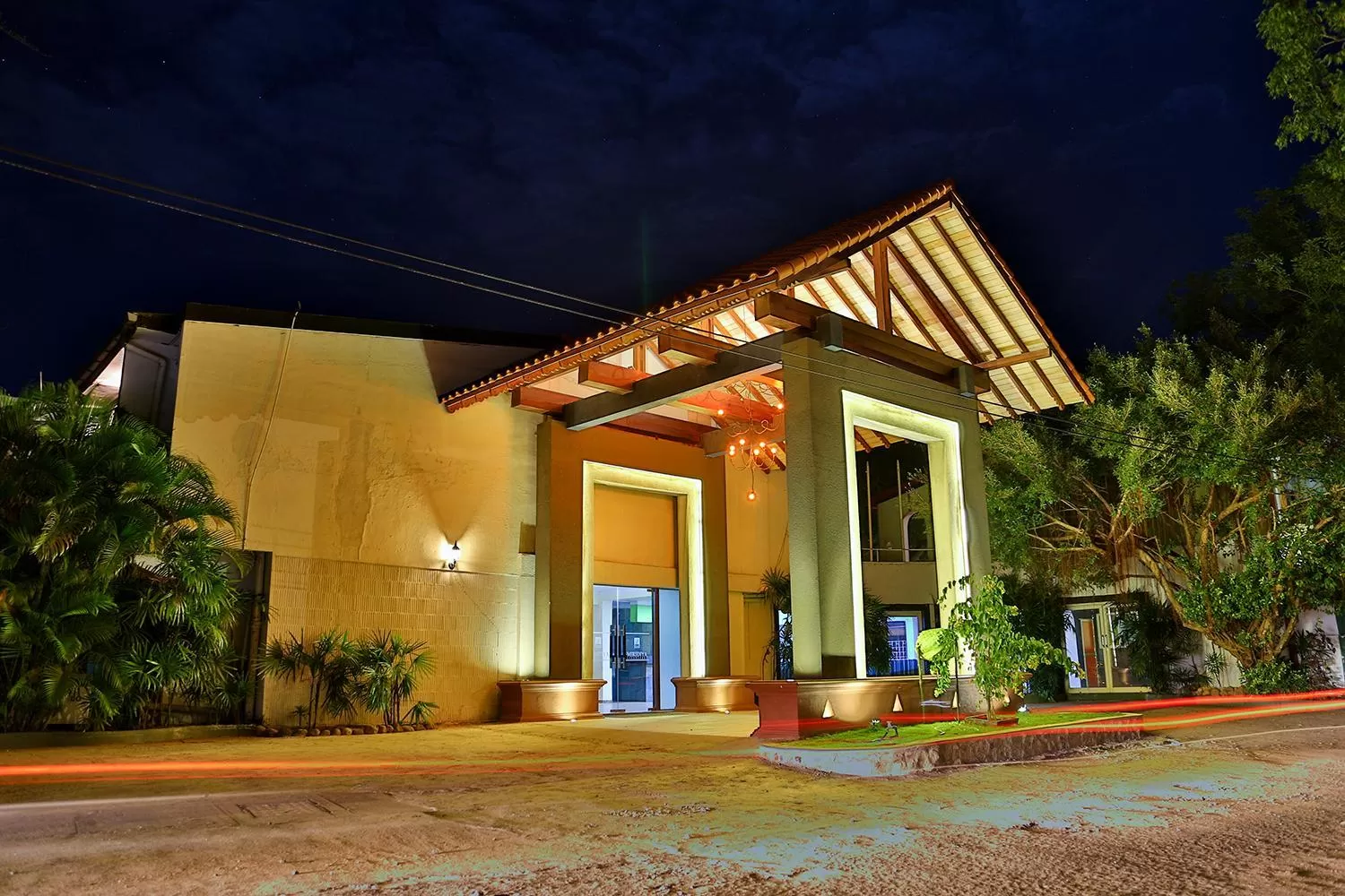 Facade/entrance in Miridiya Lake Resort