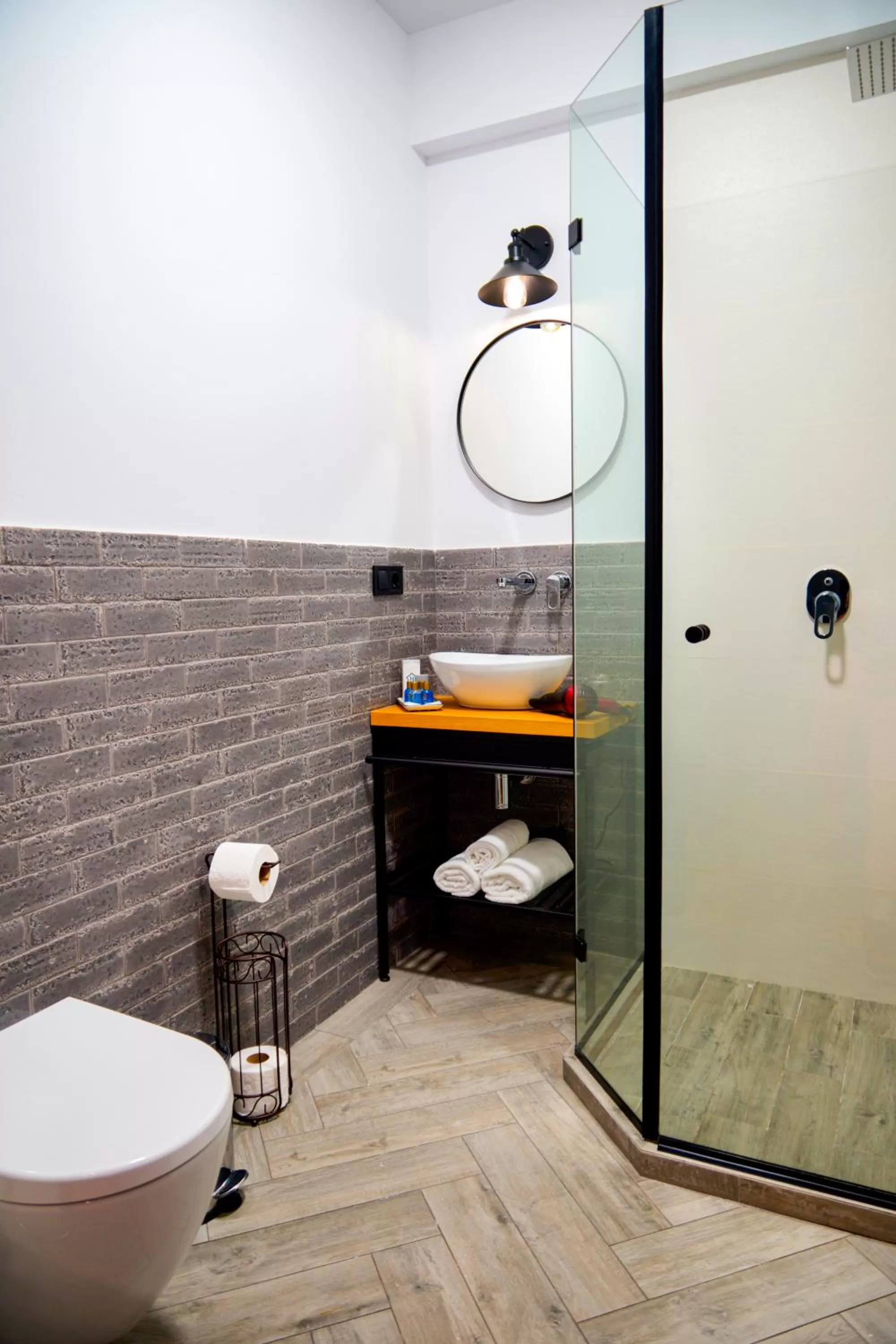 Bathroom in Borjomi Bridge Hotel