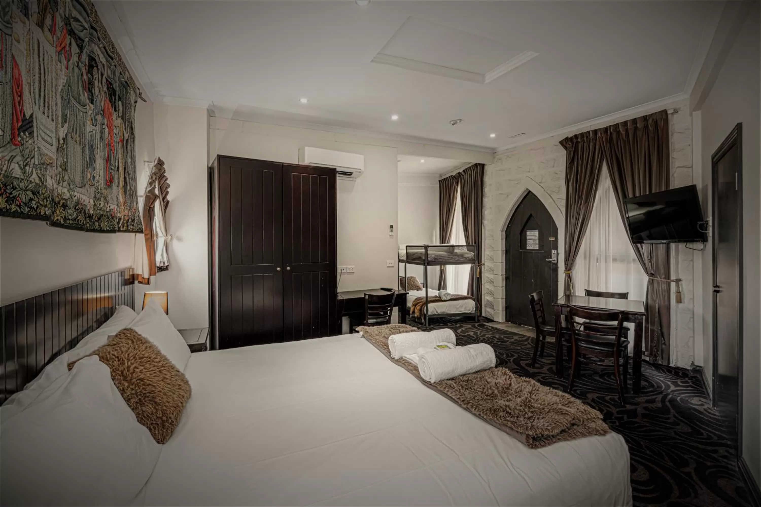 Bed in Kryal Castle Ballarat