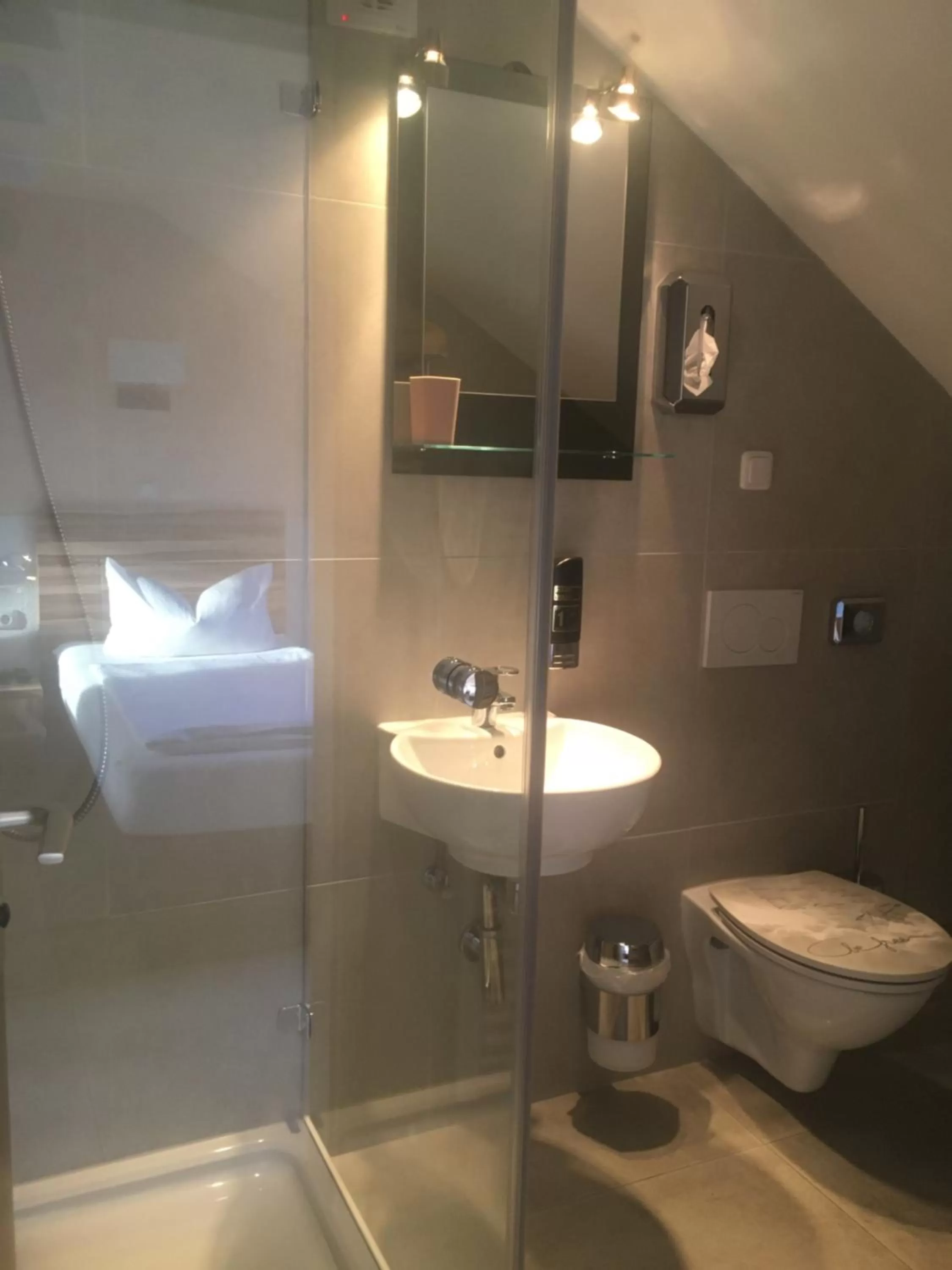 Shower in Hotel am Hafen