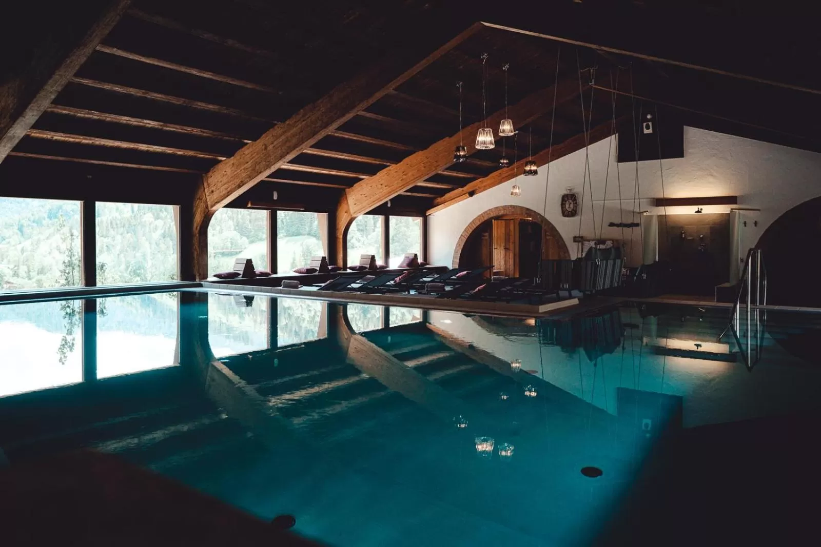 Swimming pool in Berghotel Rehlegg