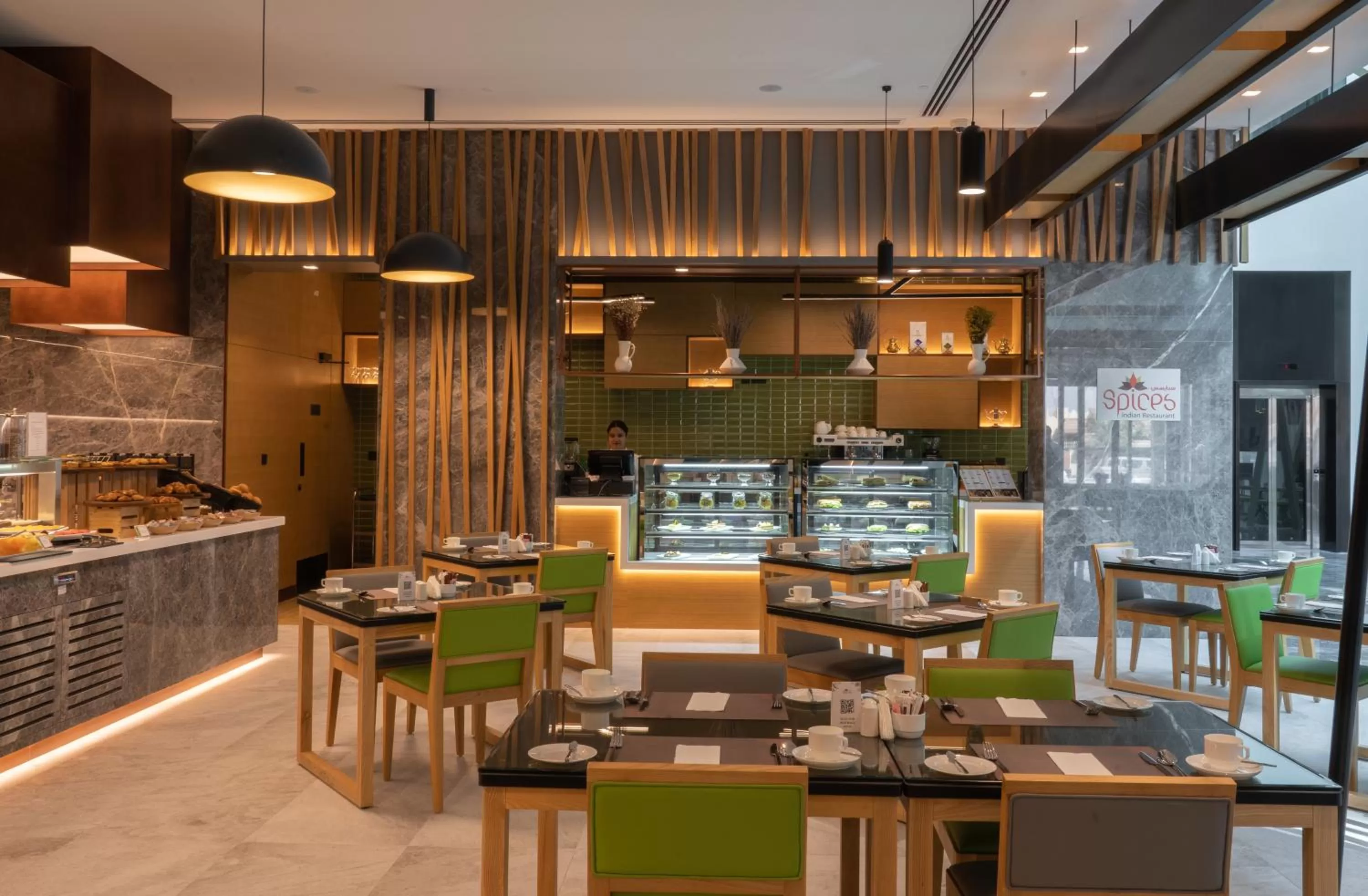 Restaurant/places to eat in Al Khoory Courtyard Hotel