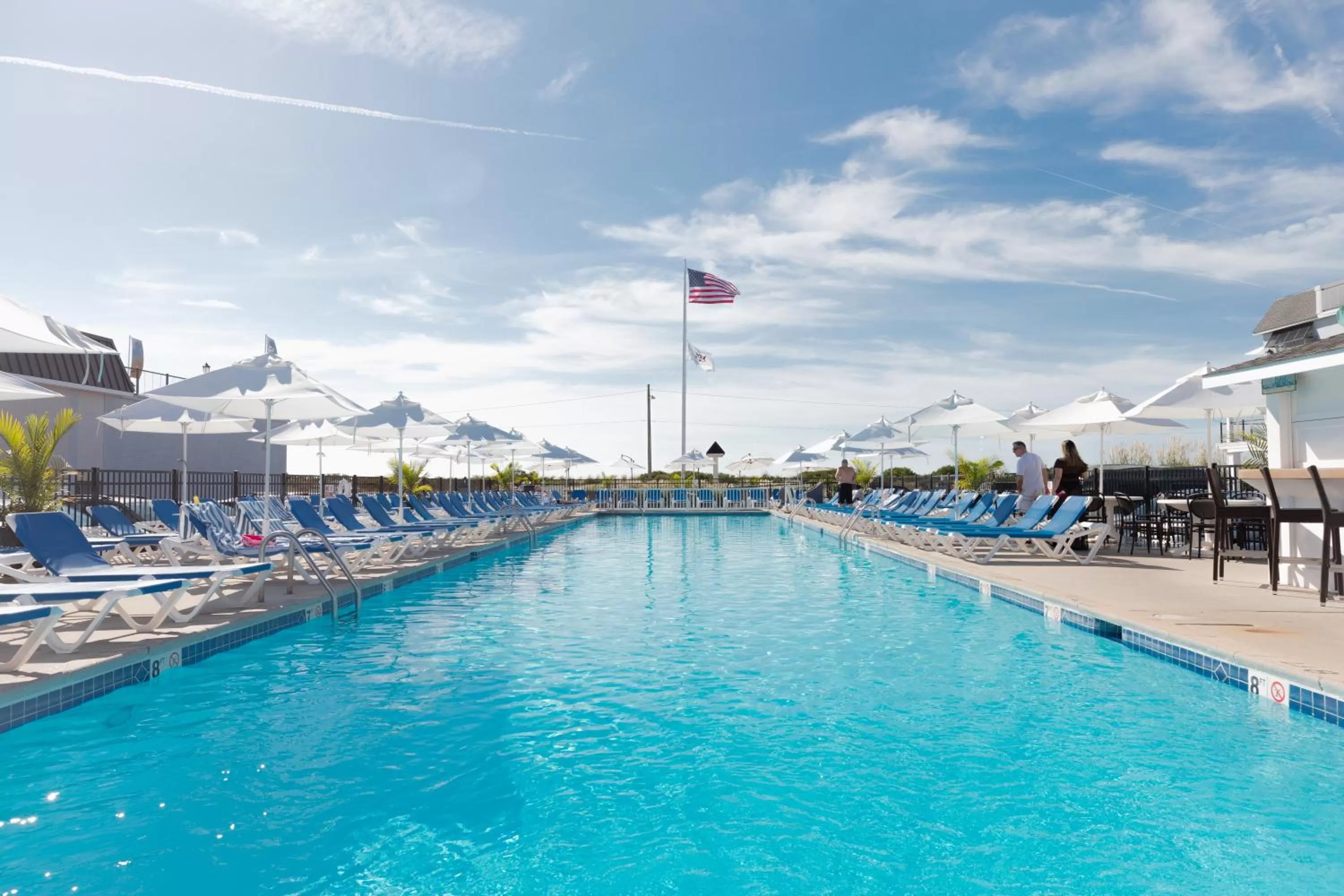 Pool view in Grand Hotel Cape May