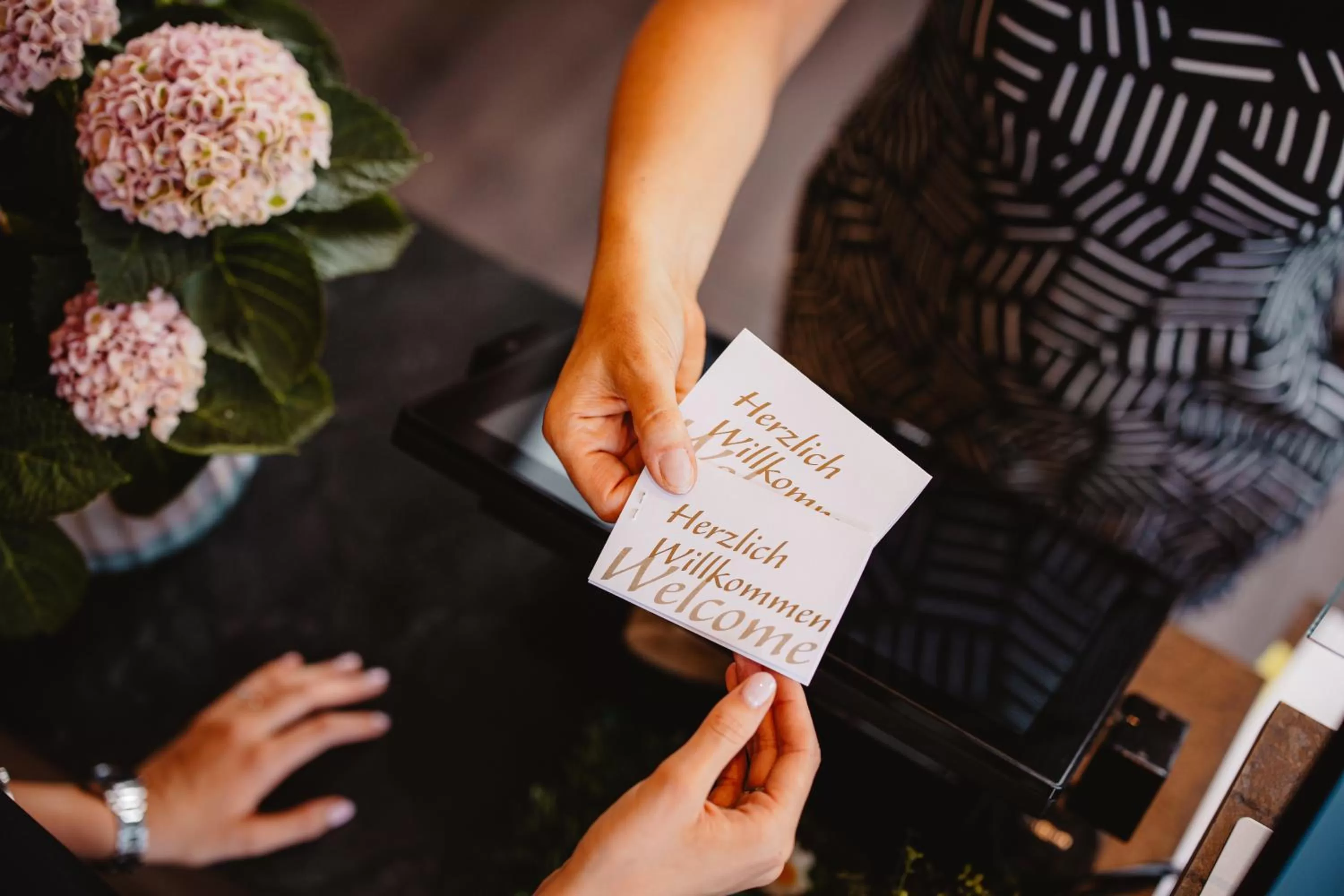 Lobby or reception in Schieners Hotel & Apfelhof Apartments