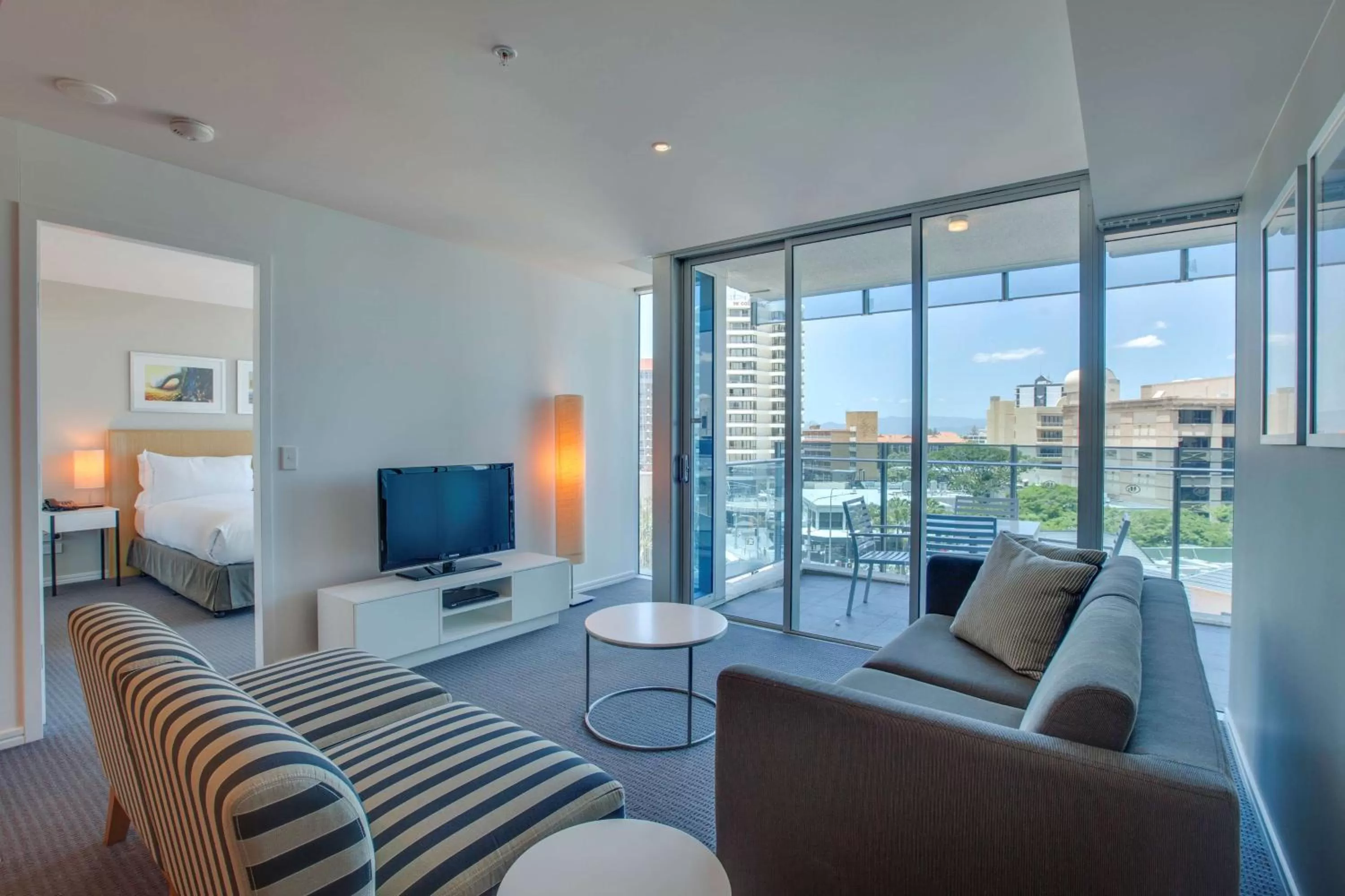 Living room in Hilton Surfers Paradise Hotel & Residences