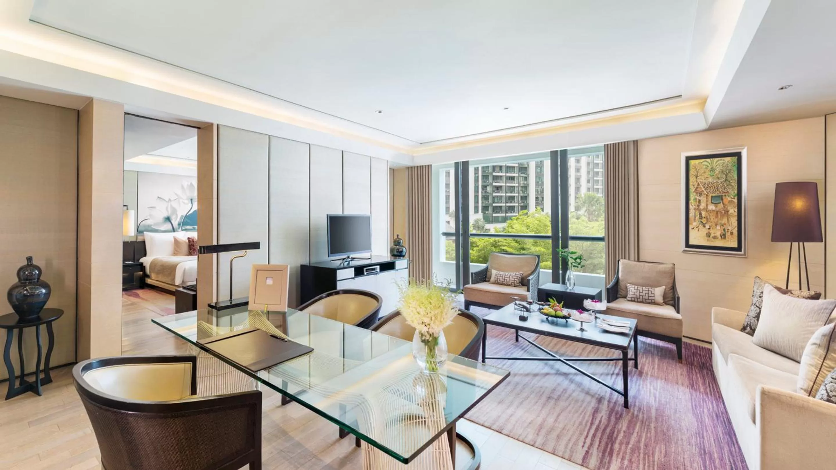 Seating area in Siam Kempinski Hotel Bangkok