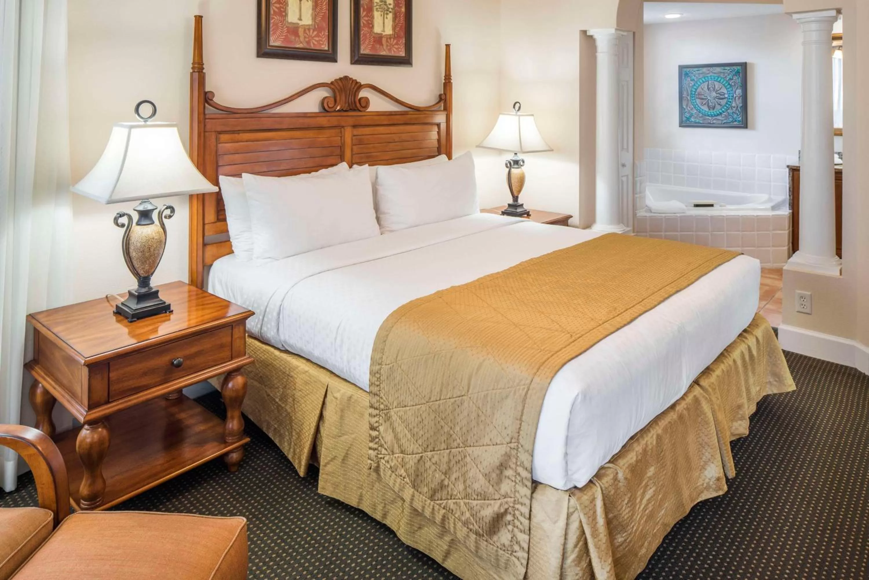 2 Bedroom 1 King 2 Twins Suite Accessible Tub in Hilton Vacation Club Grande Villas Orlando
