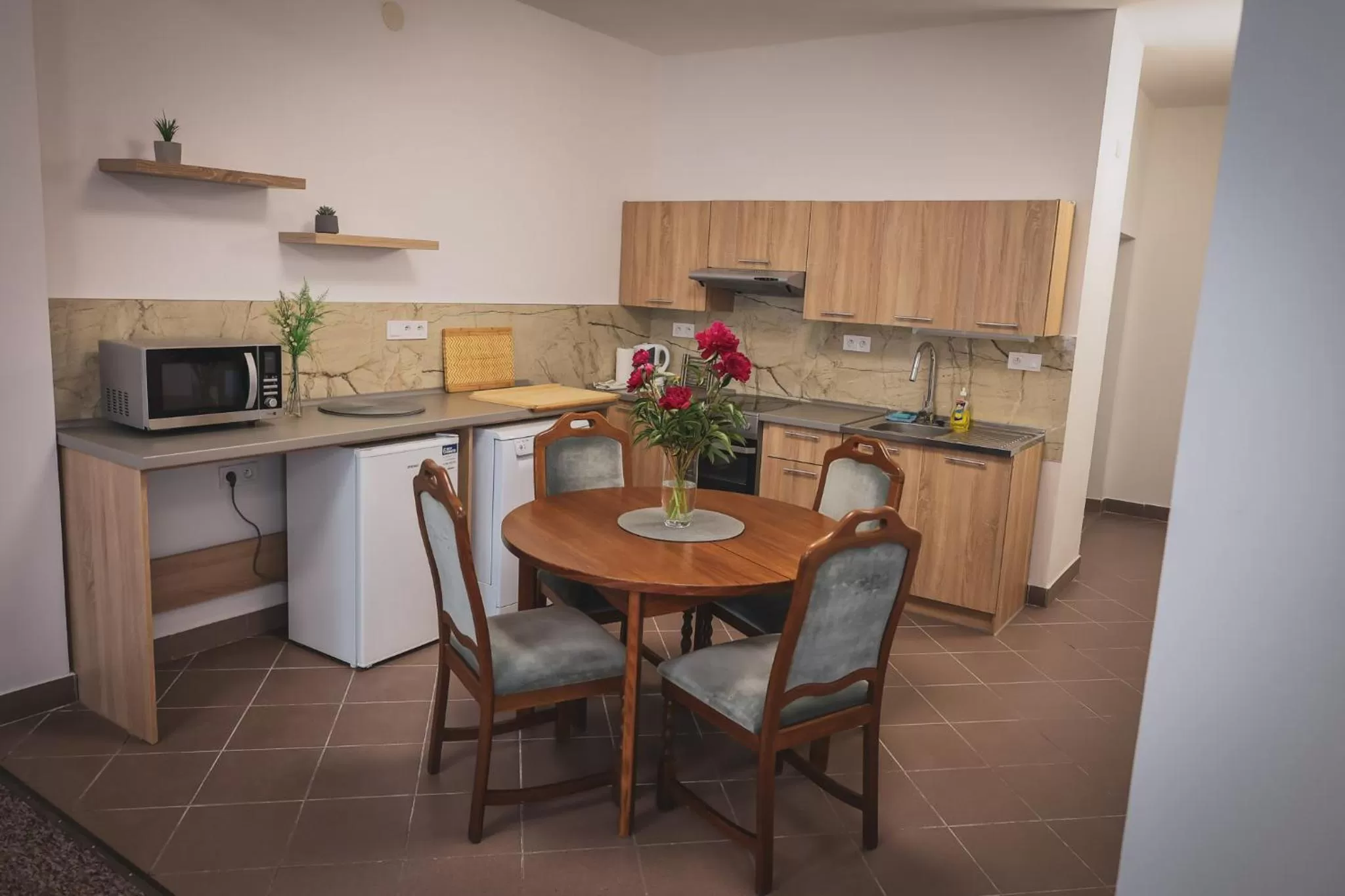 Kitchen or kitchenette in Hotel Apartment Faraon