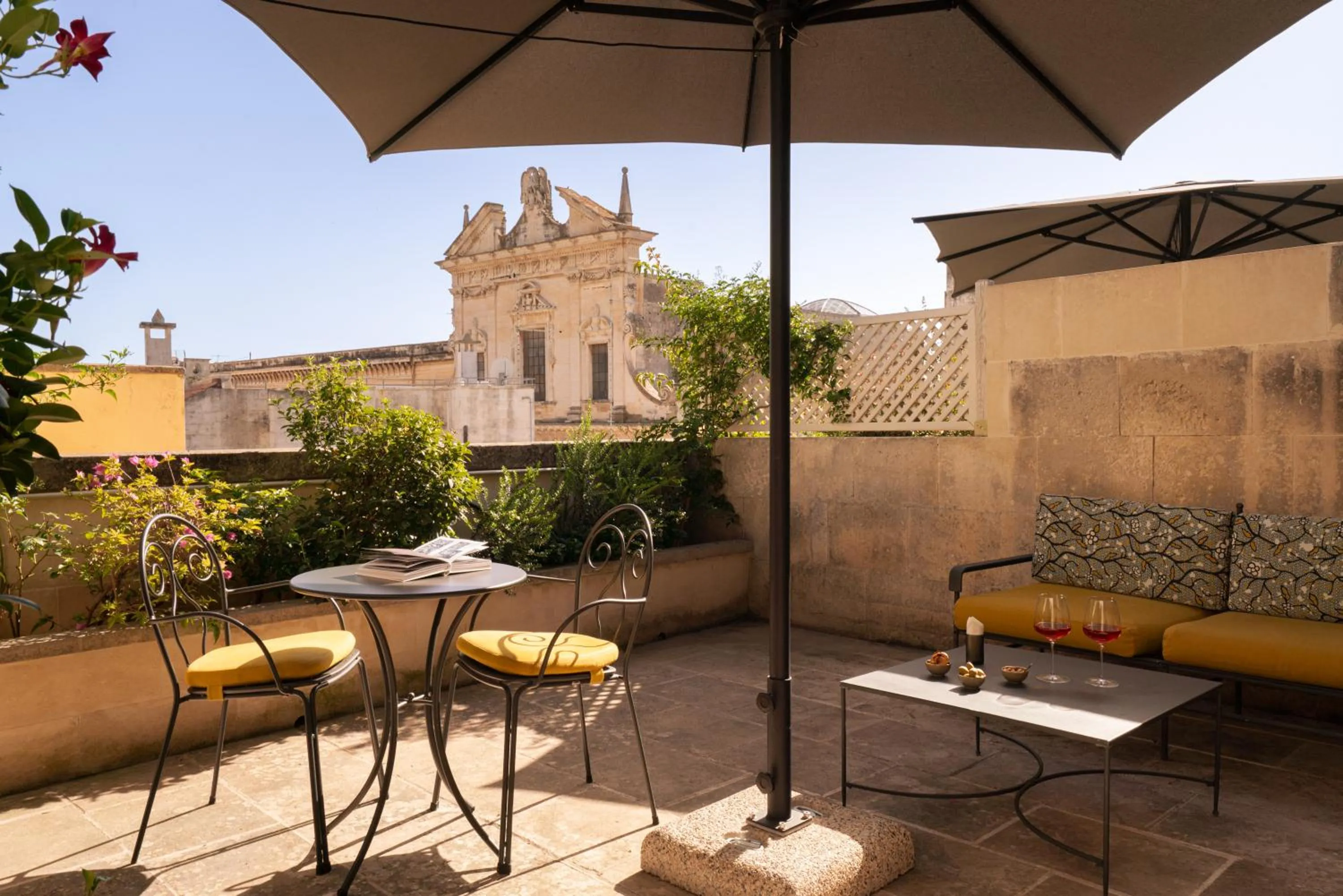 Balcony/Terrace in Patria Palace Lecce - The Leading Hotels of The World