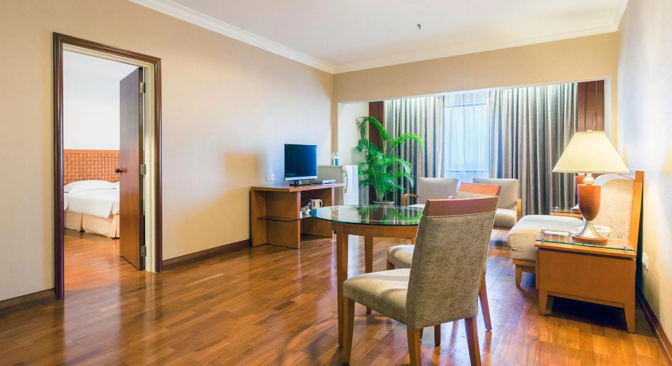 Communal lounge/ TV room in Bayview Hotel Melaka