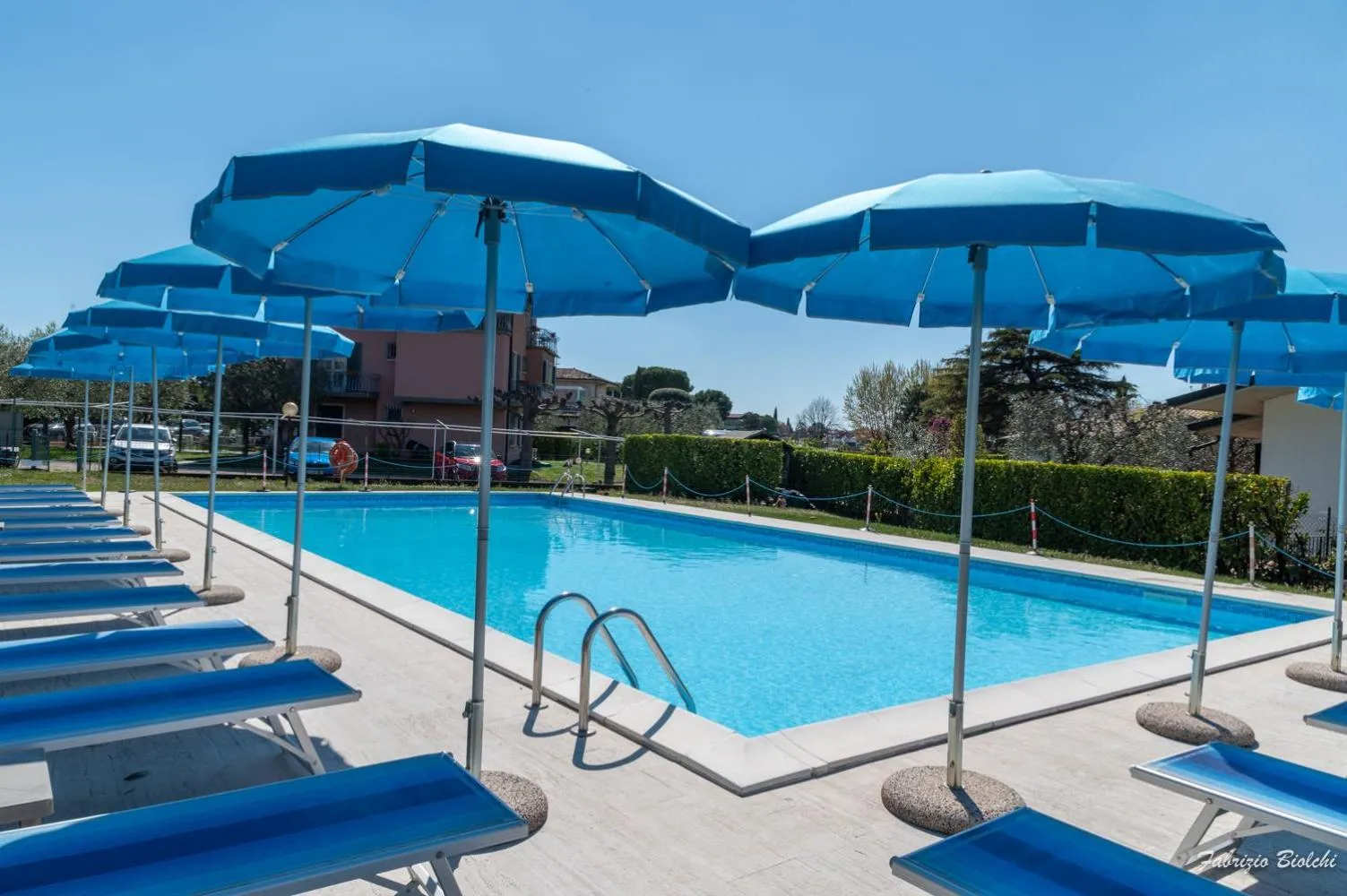 Swimming pool in Albergo Bagner
