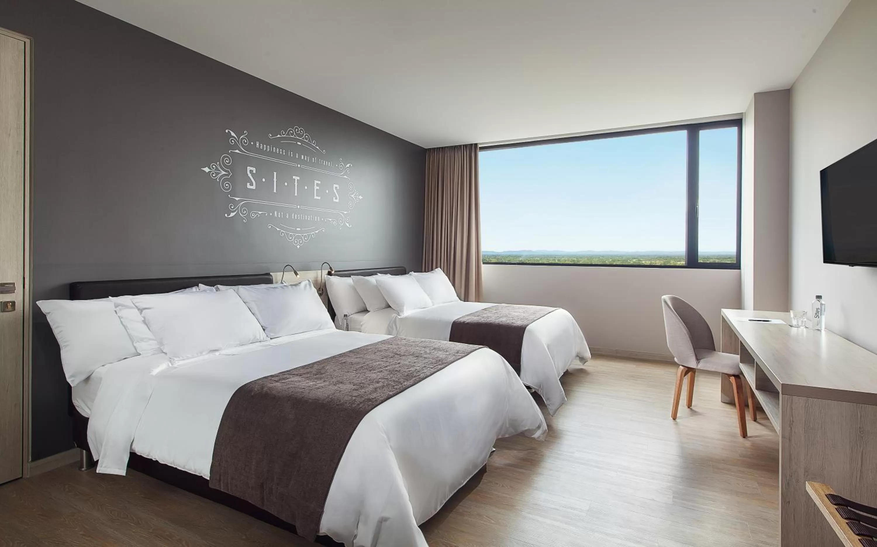 Bedroom, Bed in Hotel Sites Montería