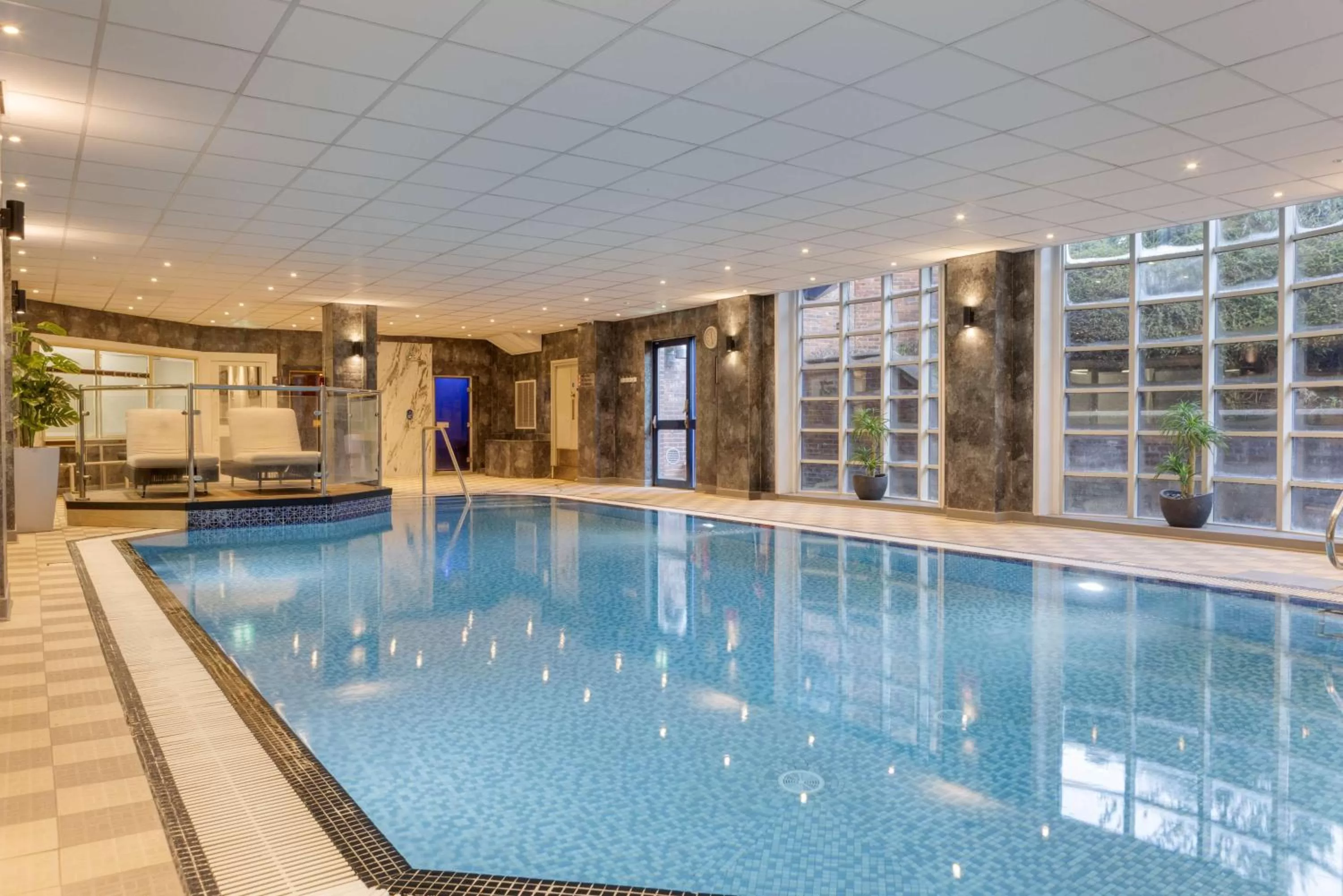 Pool view in DoubleTree by Hilton Stoke-on-Trent, United Kingdom