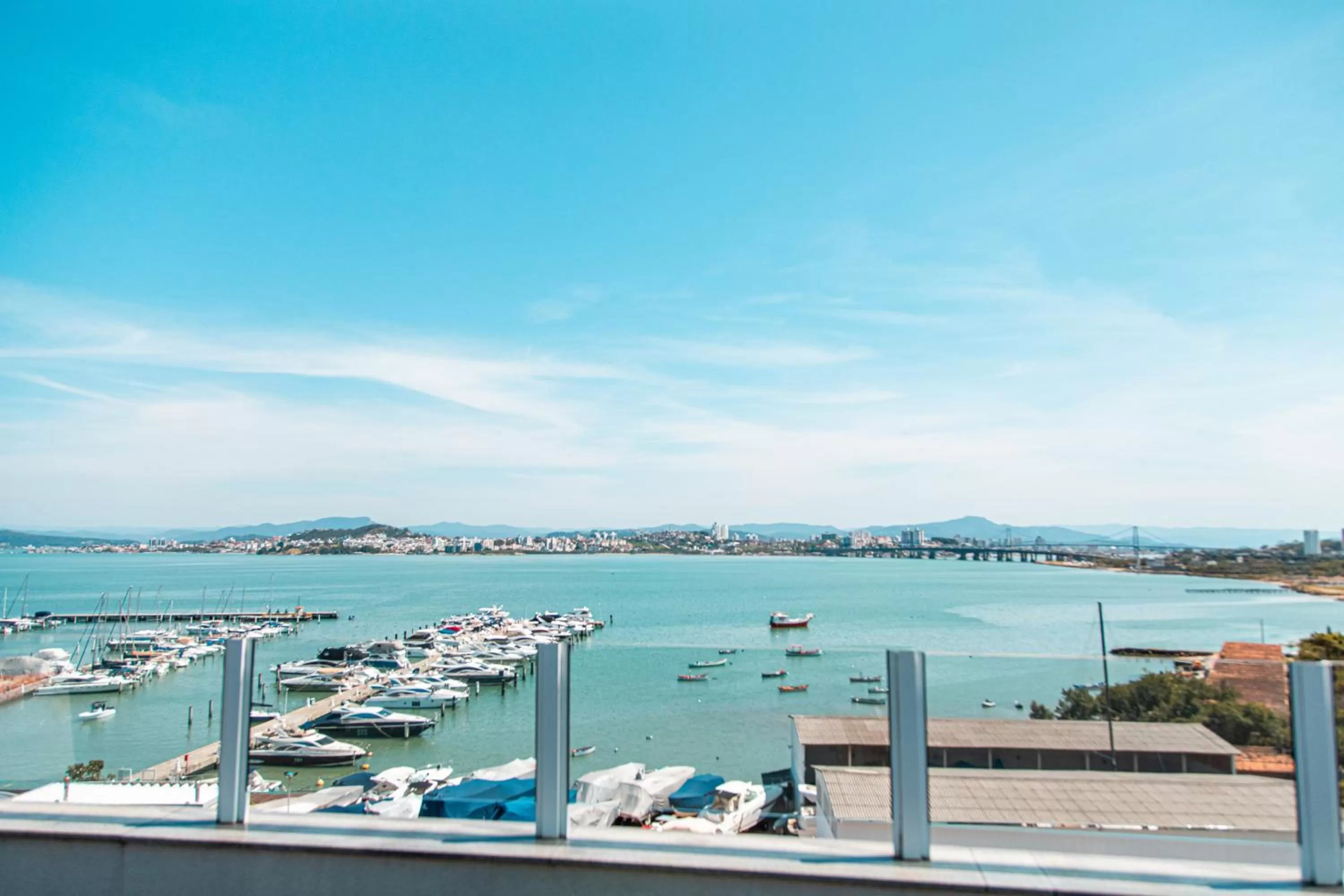 Sea view in Iate Hotel Centro Florianópolis