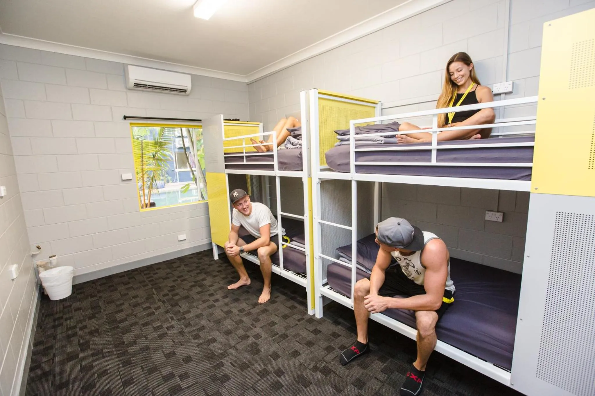 group of guests in Mad Monkey Village