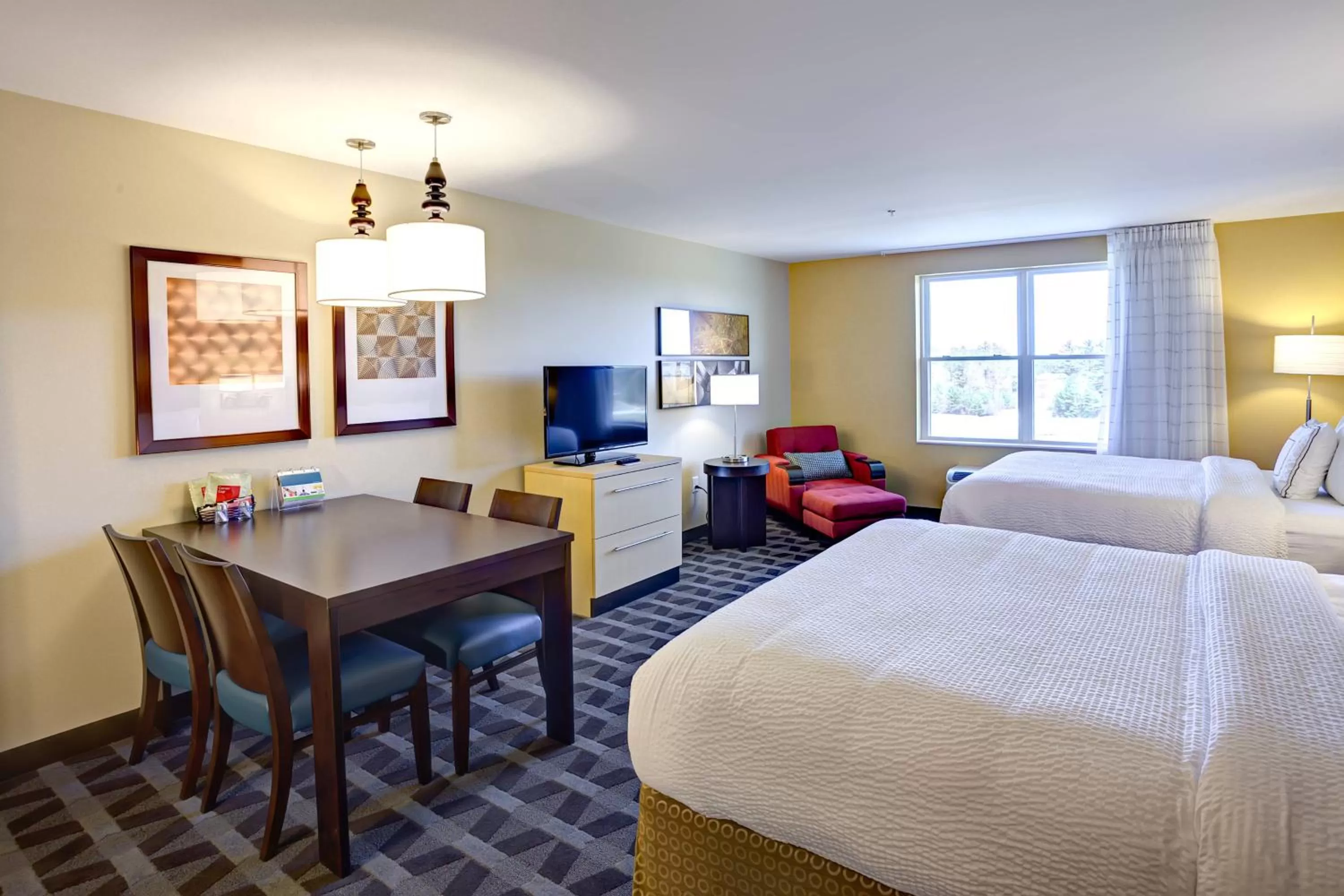 Studio with Two Queen Beds - Hearing Accessible in TownePlace Suites by Marriott Wareham Buzzards Bay