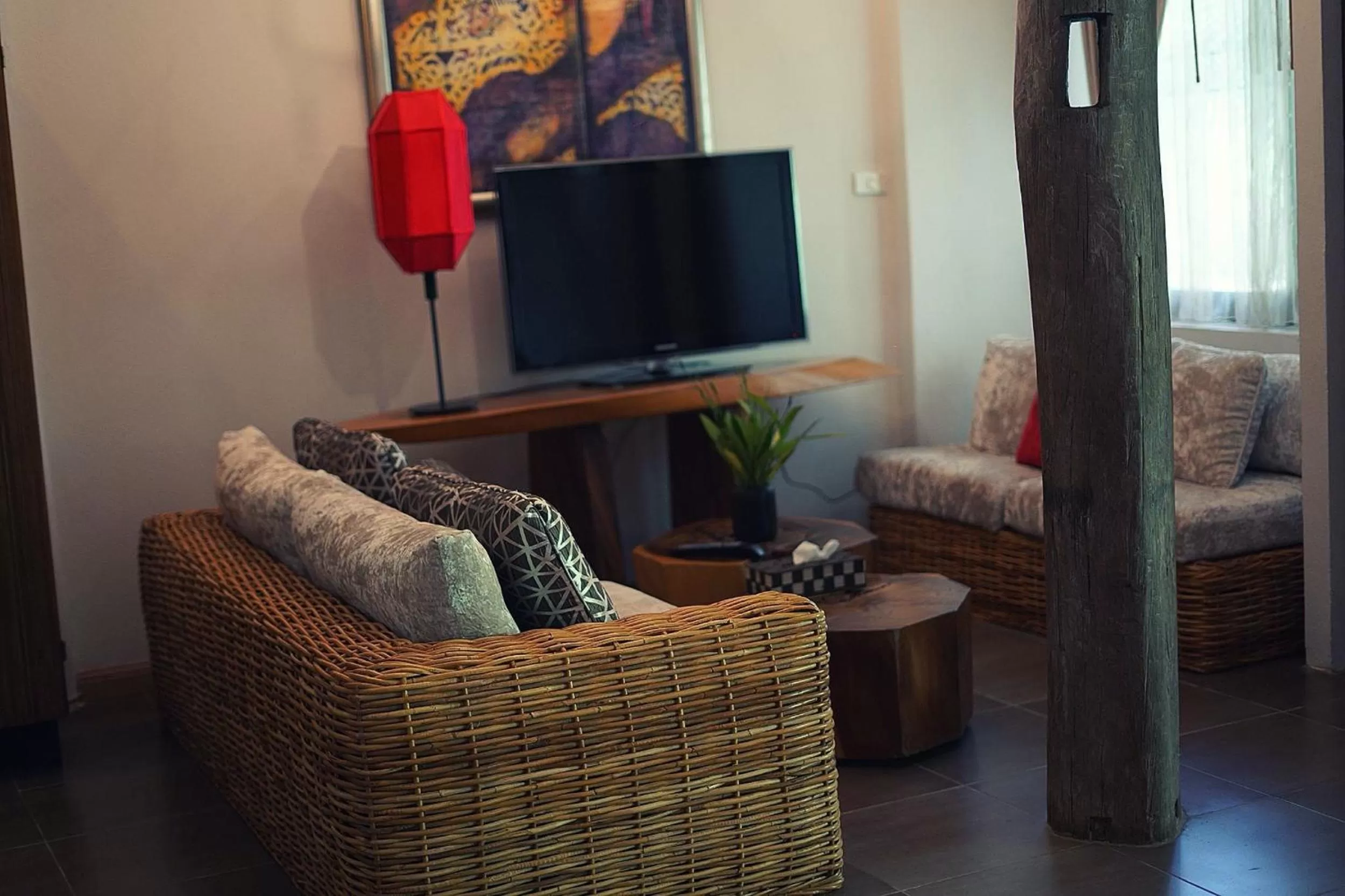 Living room in Baan Suan Residence เฮือนพักบ้านสวน