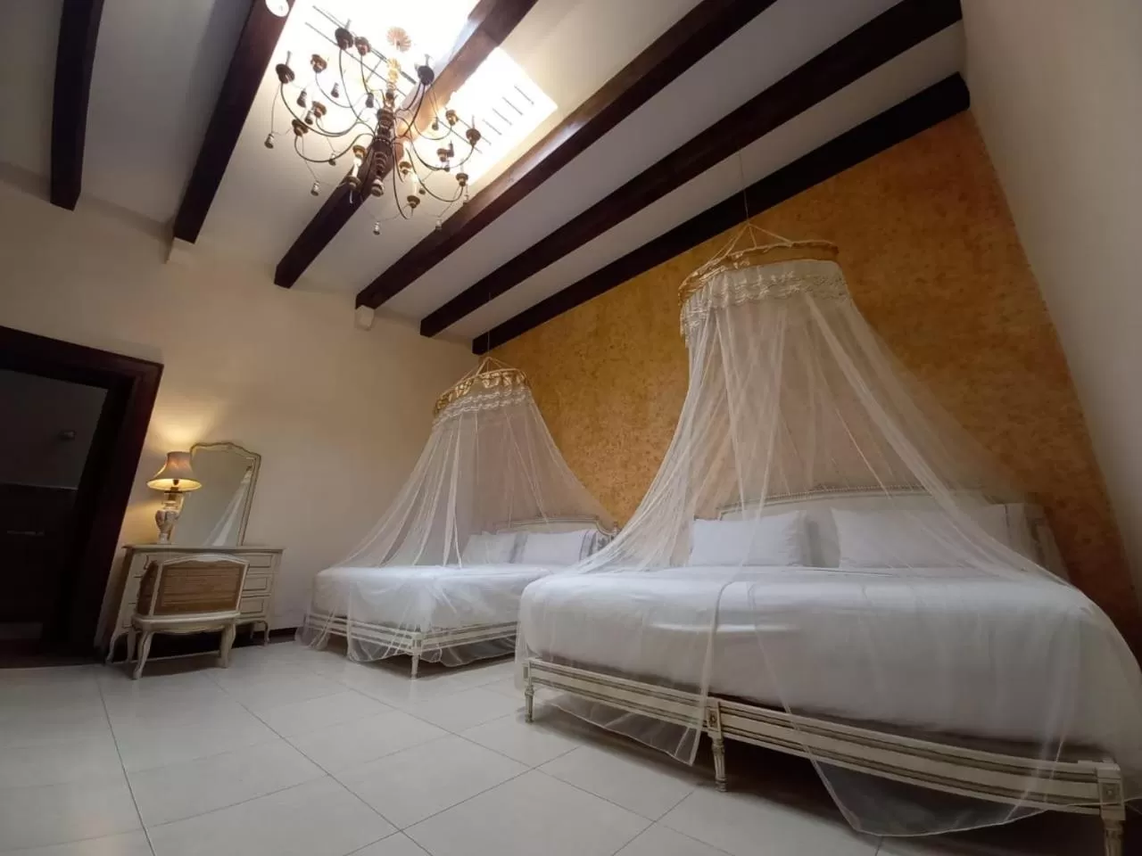 Bed in Hotel Marqués del Ángel