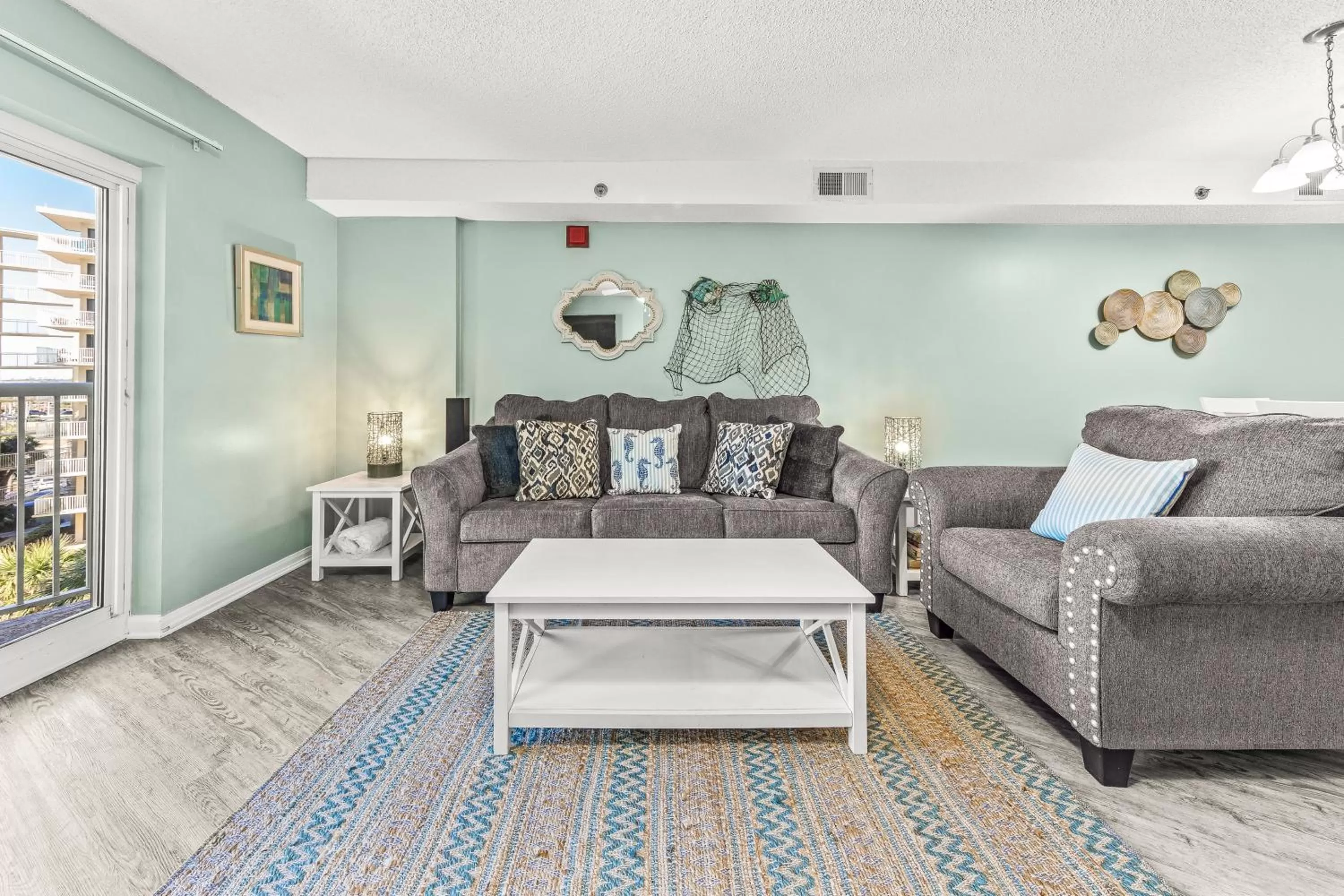 Living room in Tradewinds Unit 406