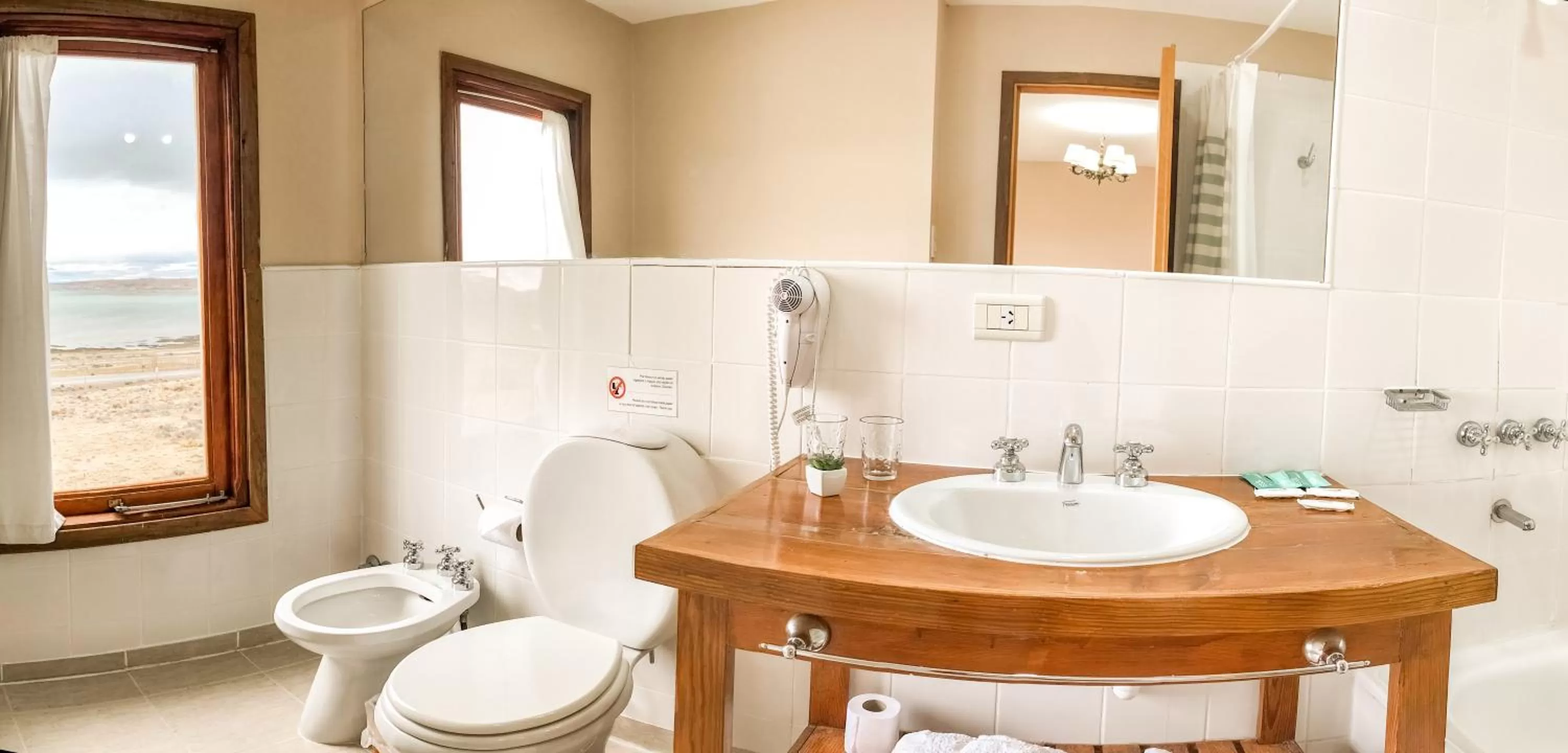 Bathroom in Hosteria La Estepa