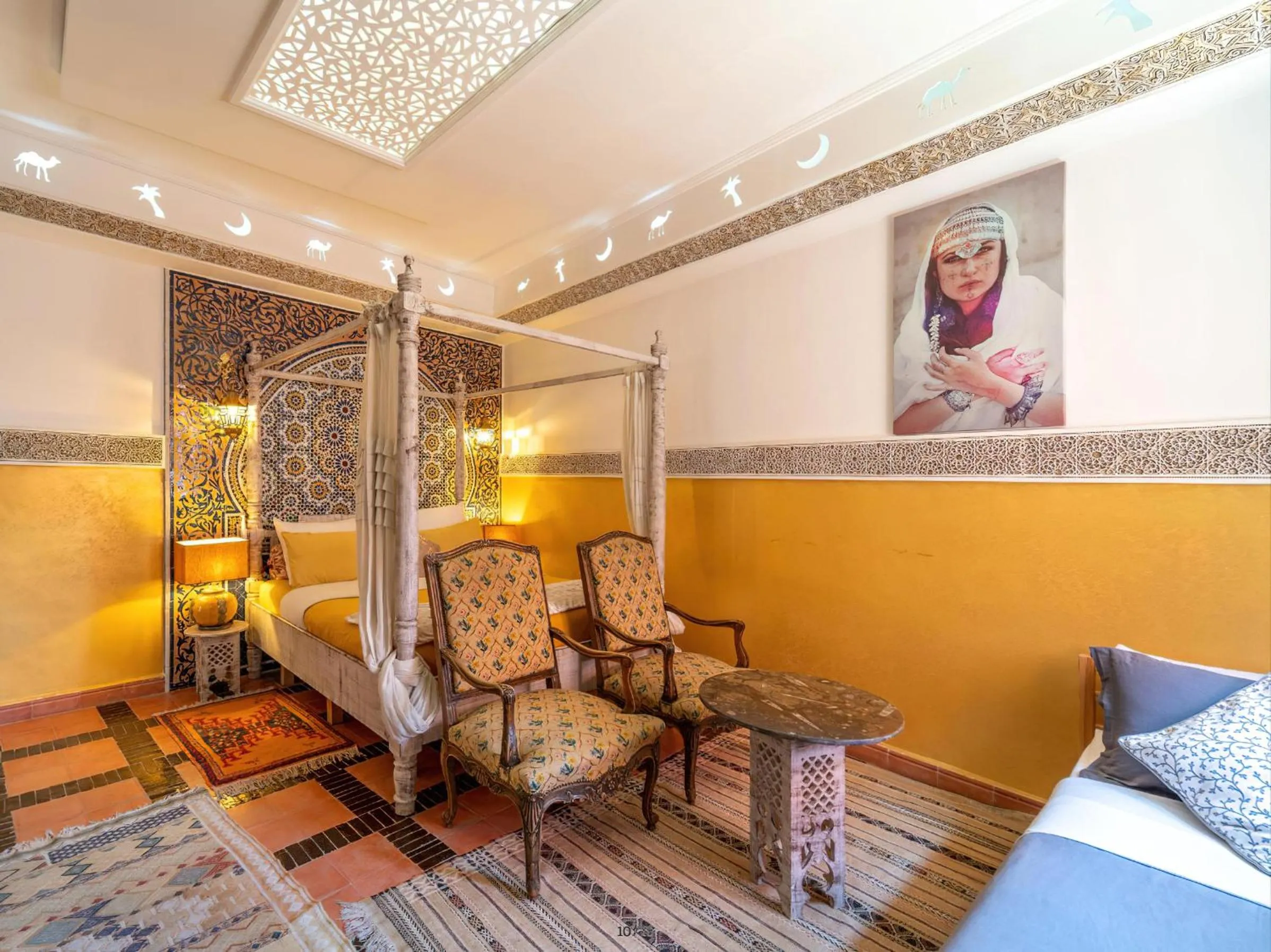 Photo of the whole room, Bed in Riad Eloise