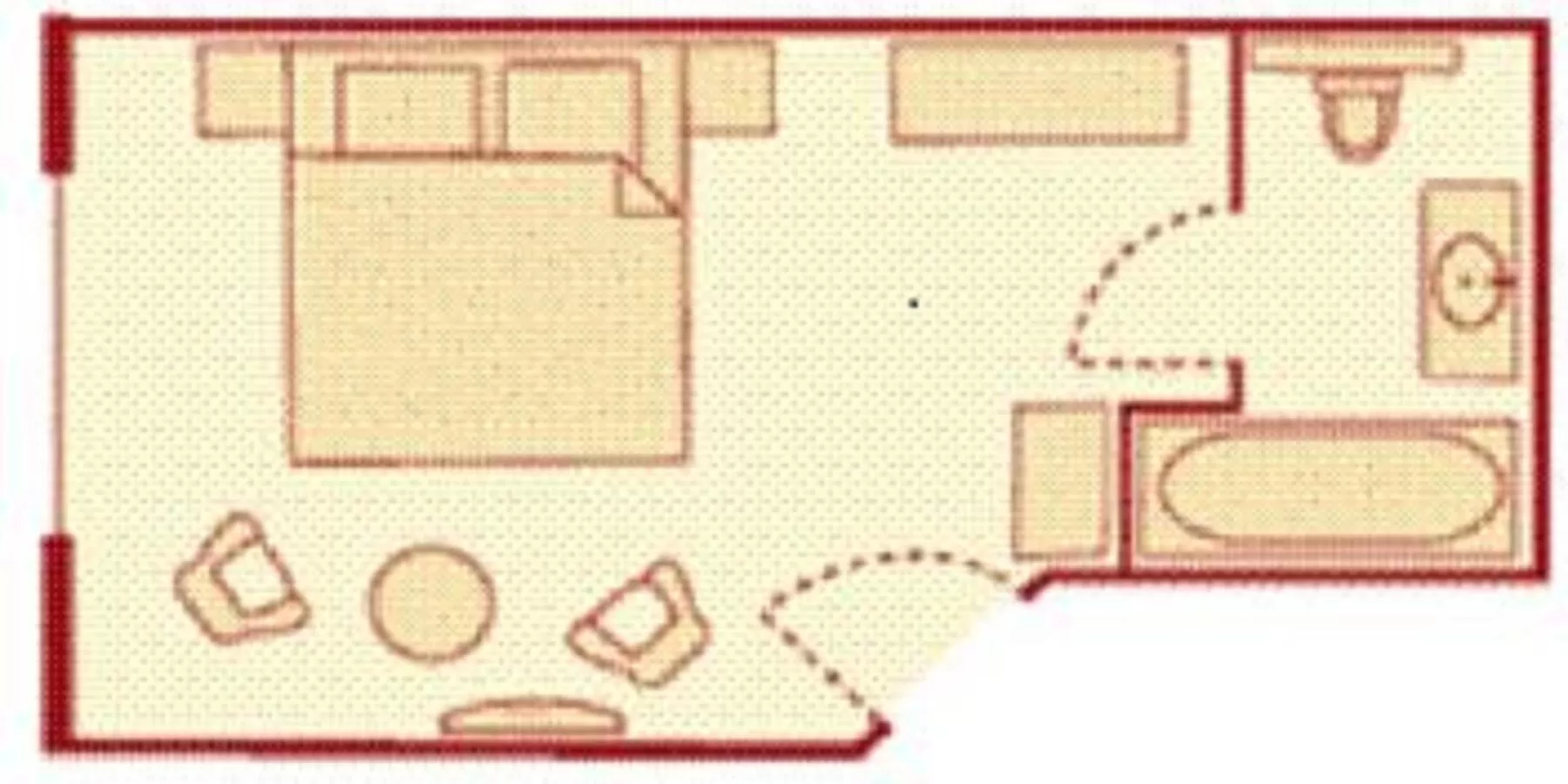 Floor plan in Strandhotel Hohenzollern