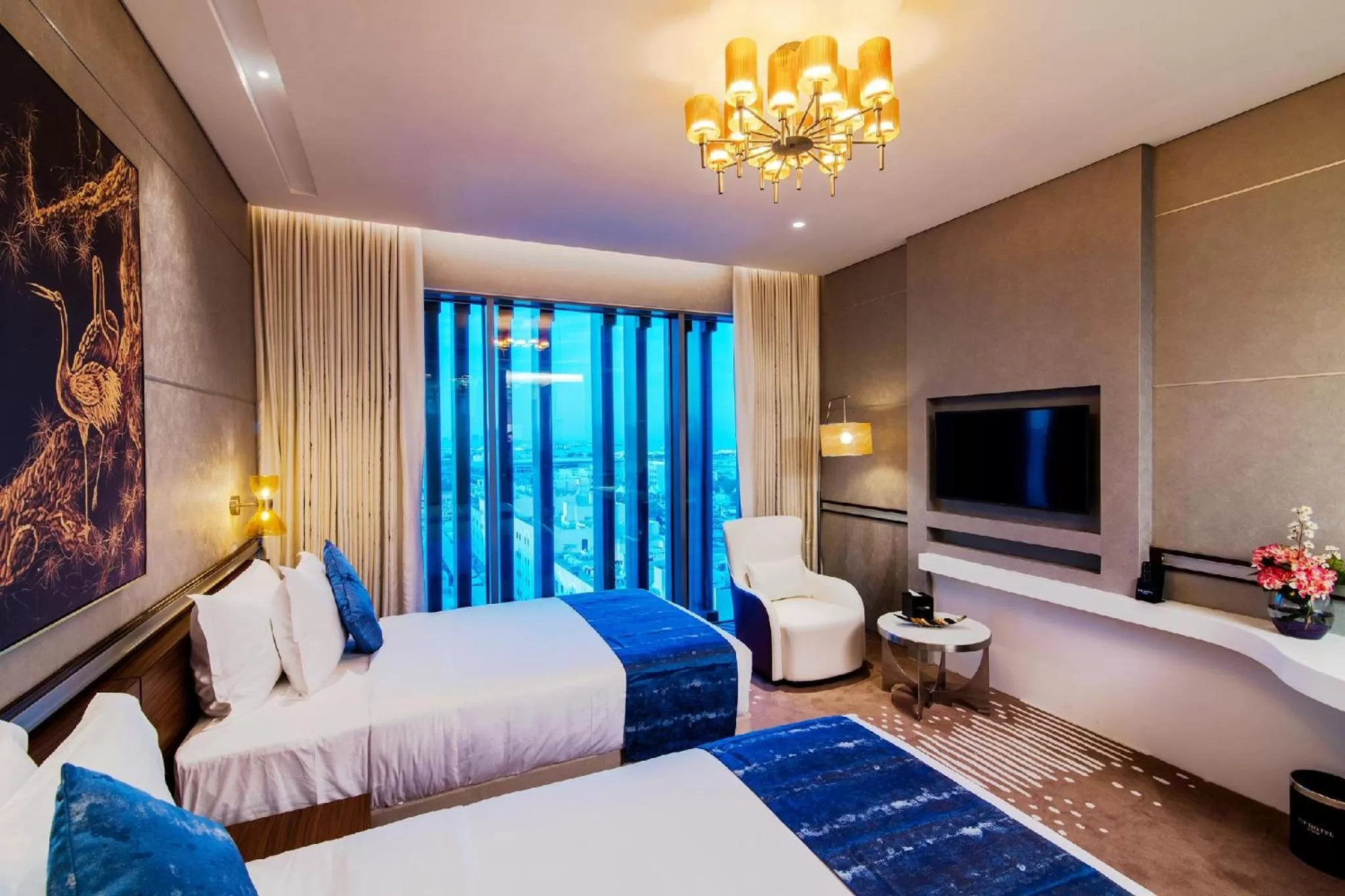 Photo of the whole room, Bed in VIP Hotel Doha Qatar