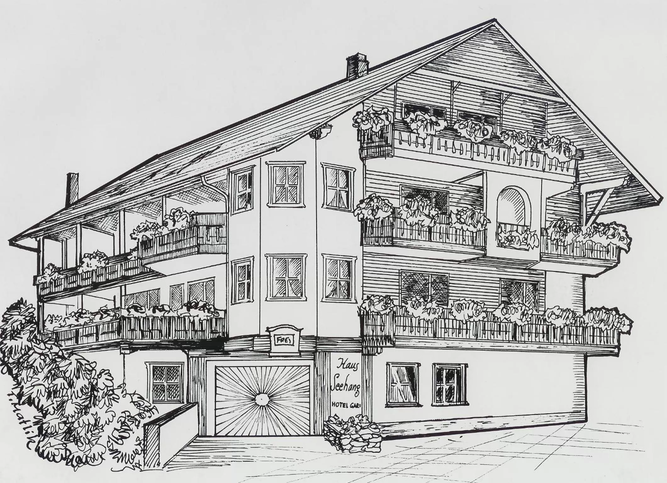 Property logo or sign in Hotel Haus Seehang