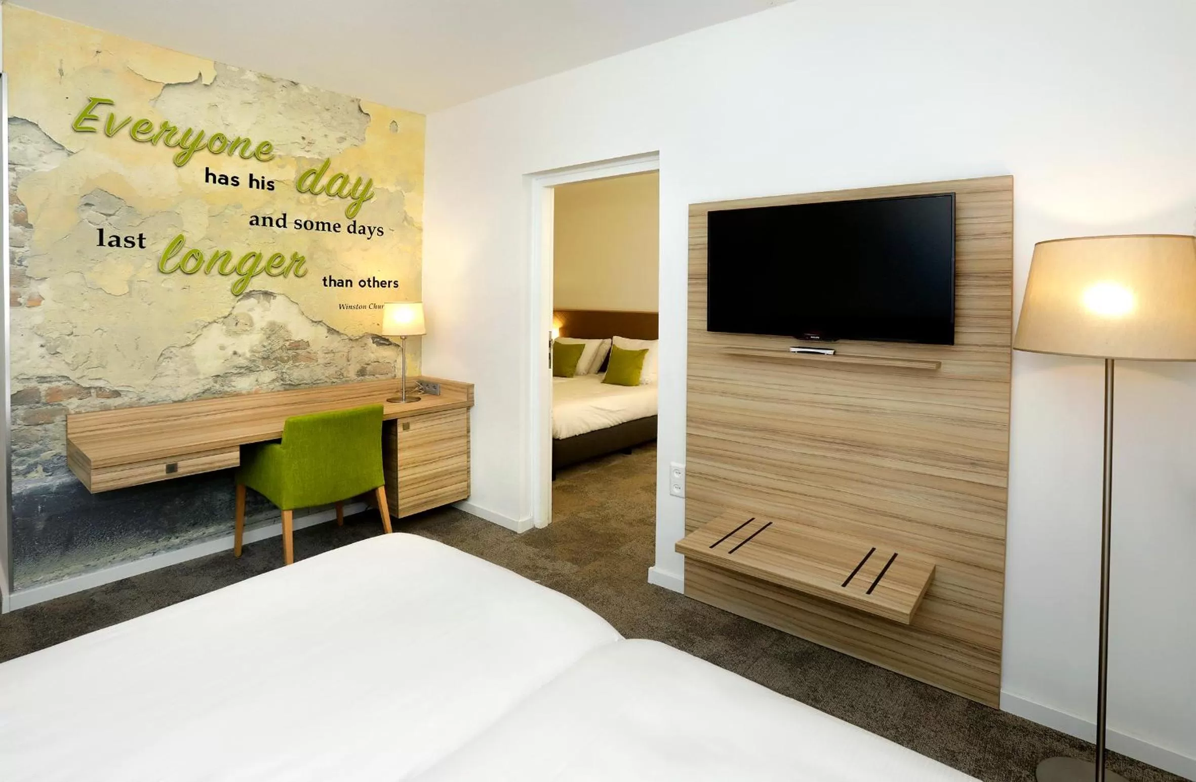 Photo of the whole room, Bed in Churchill hotel Terneuzen