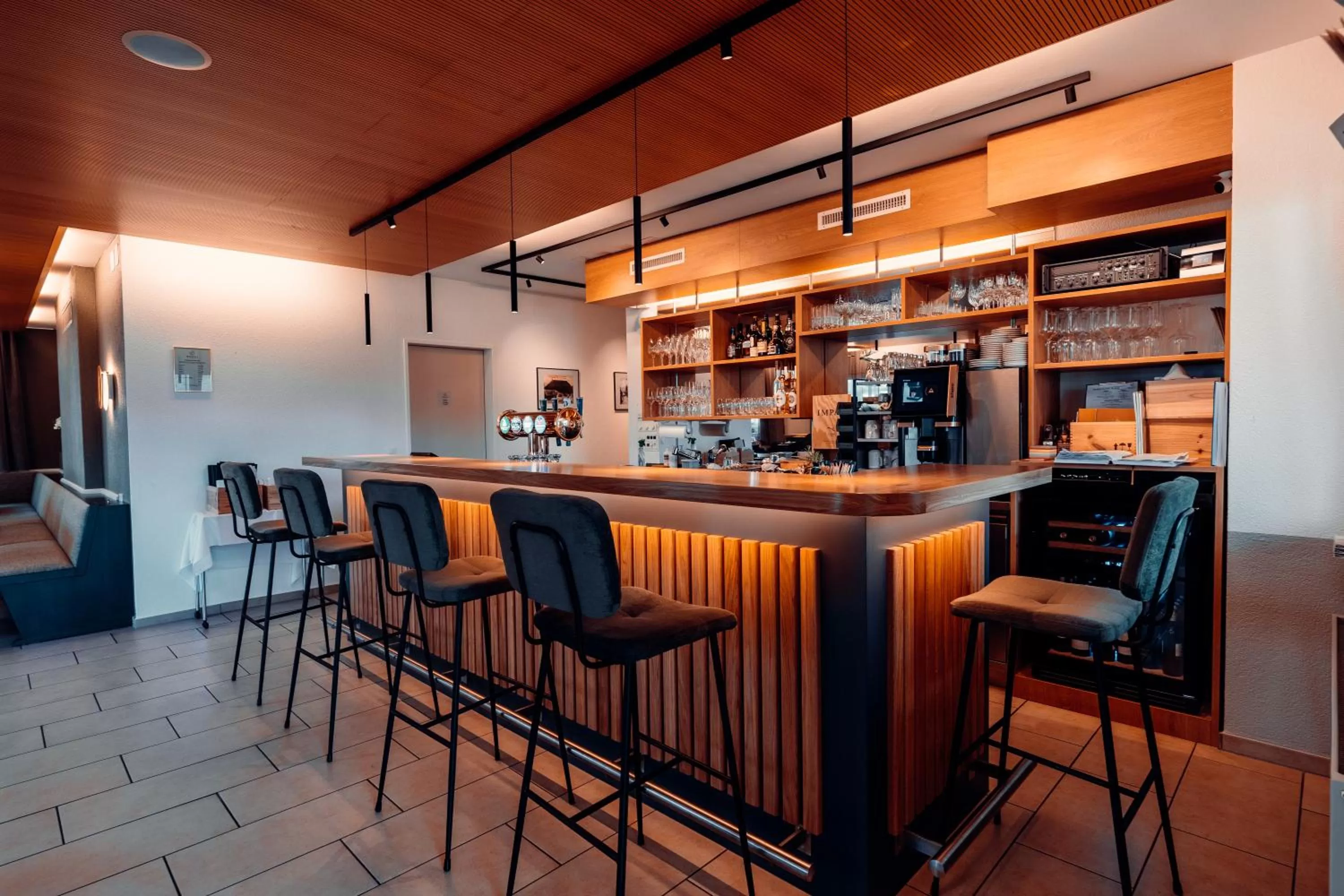 Lounge or bar in Hotel Rössli Luterbach