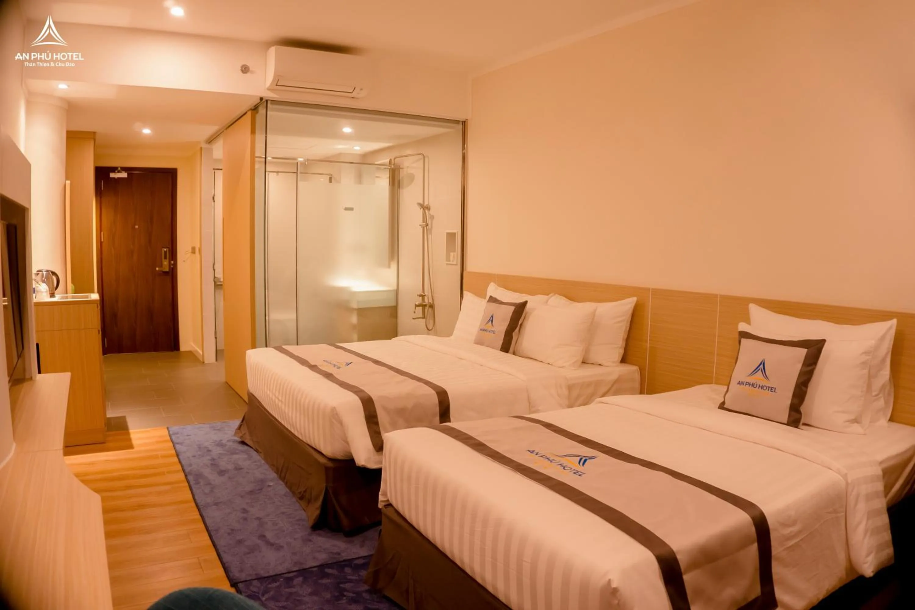 Photo of the whole room, Bed in An Phu Hotel