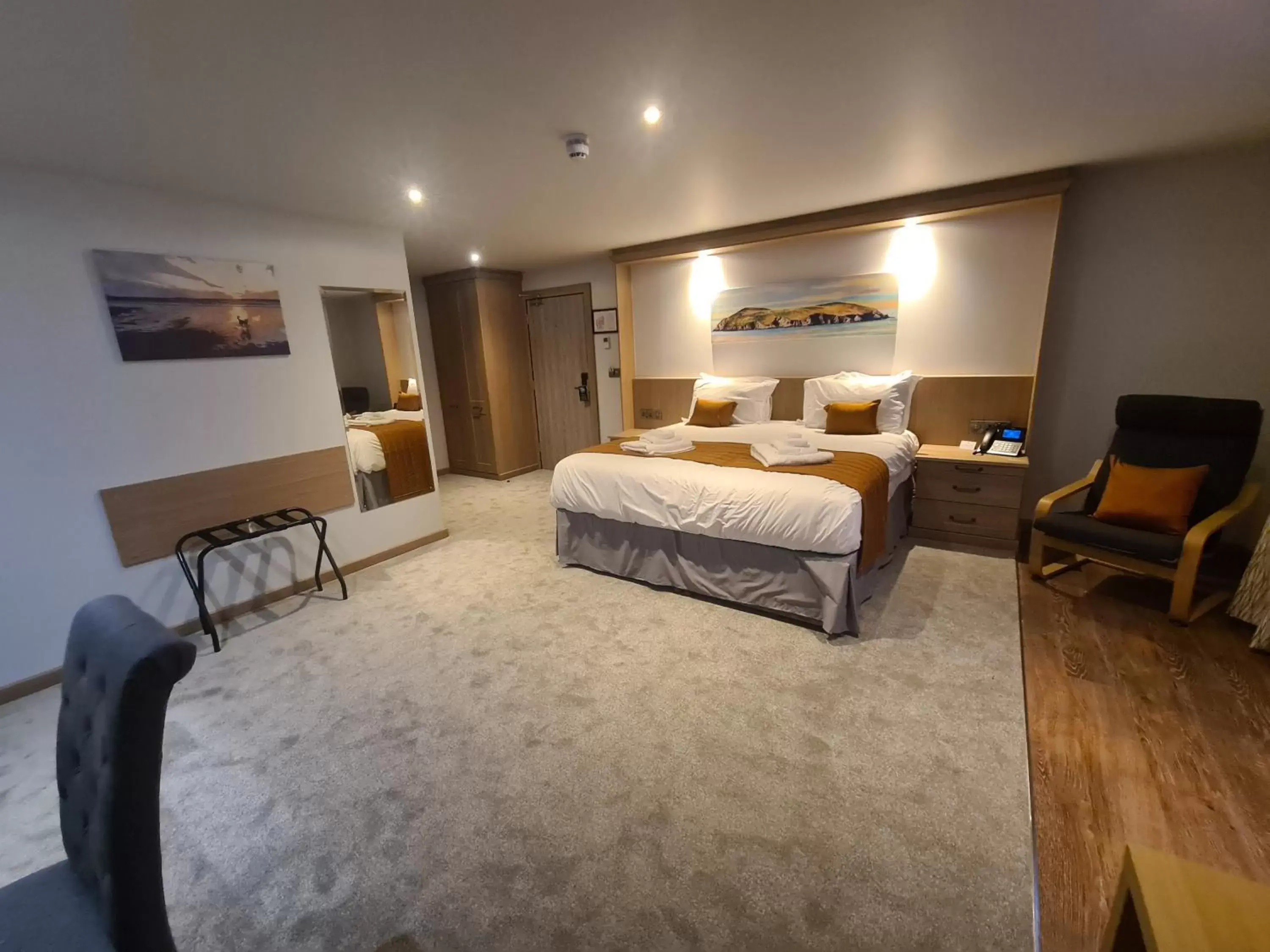 Deluxe Double Room with Balcony in The Teifi Waterside Hotel Deluxe Double Room with Balcony in The Teifi Waterside Hotel