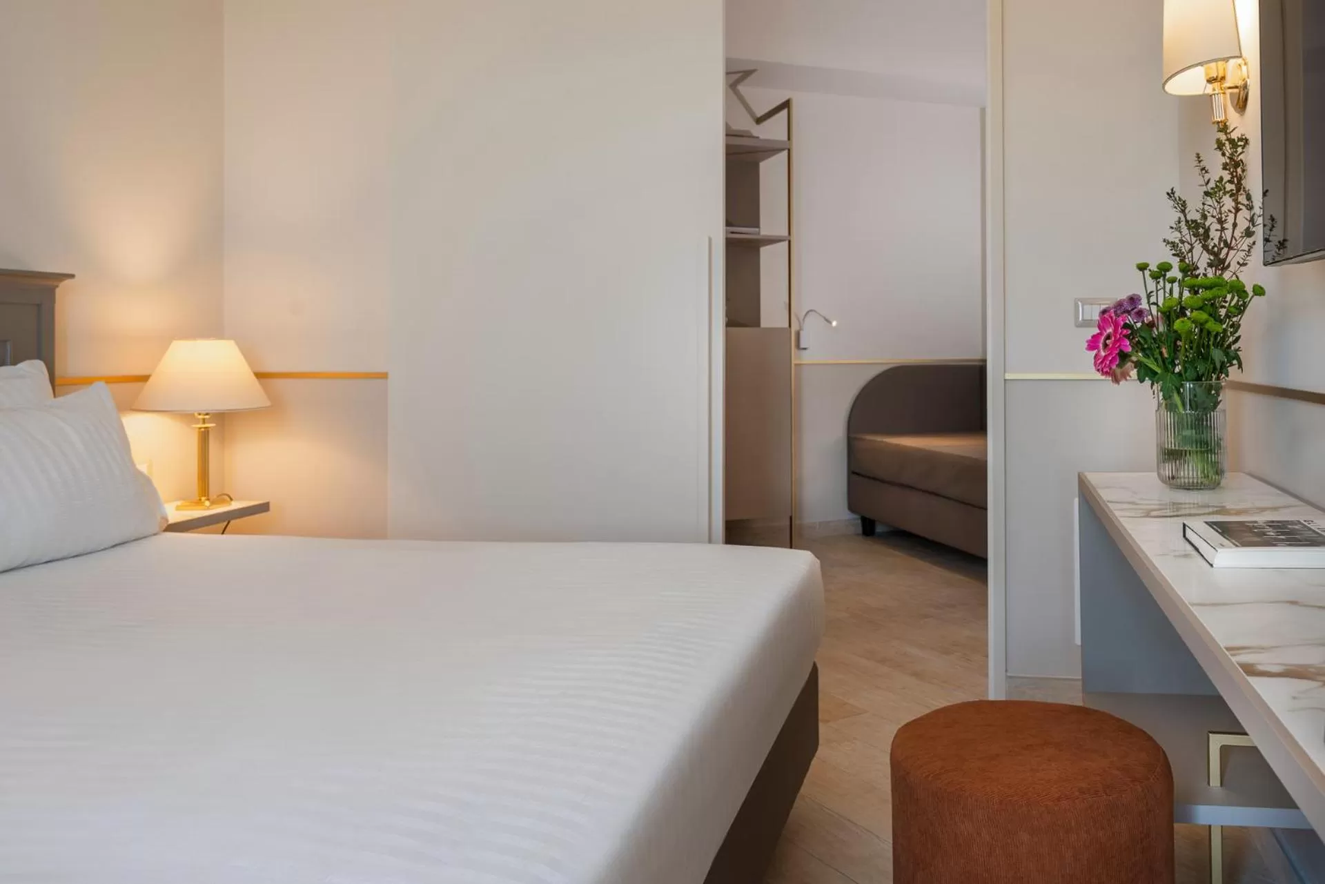 Bedroom, Bed in Hotel Imperiale Rimini & SPA