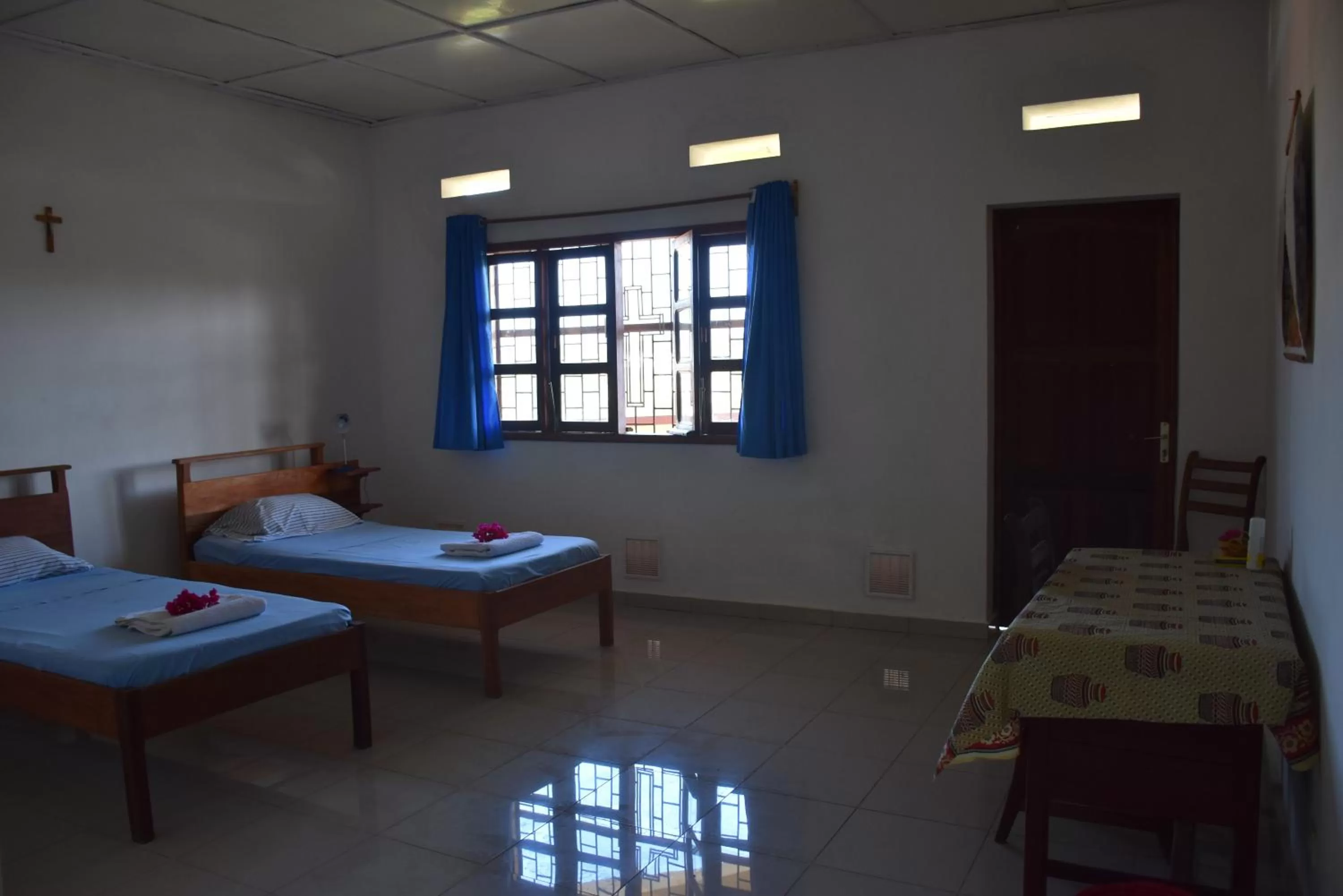 Photo of the whole room, Bed in Centre Lucien Botovasoa