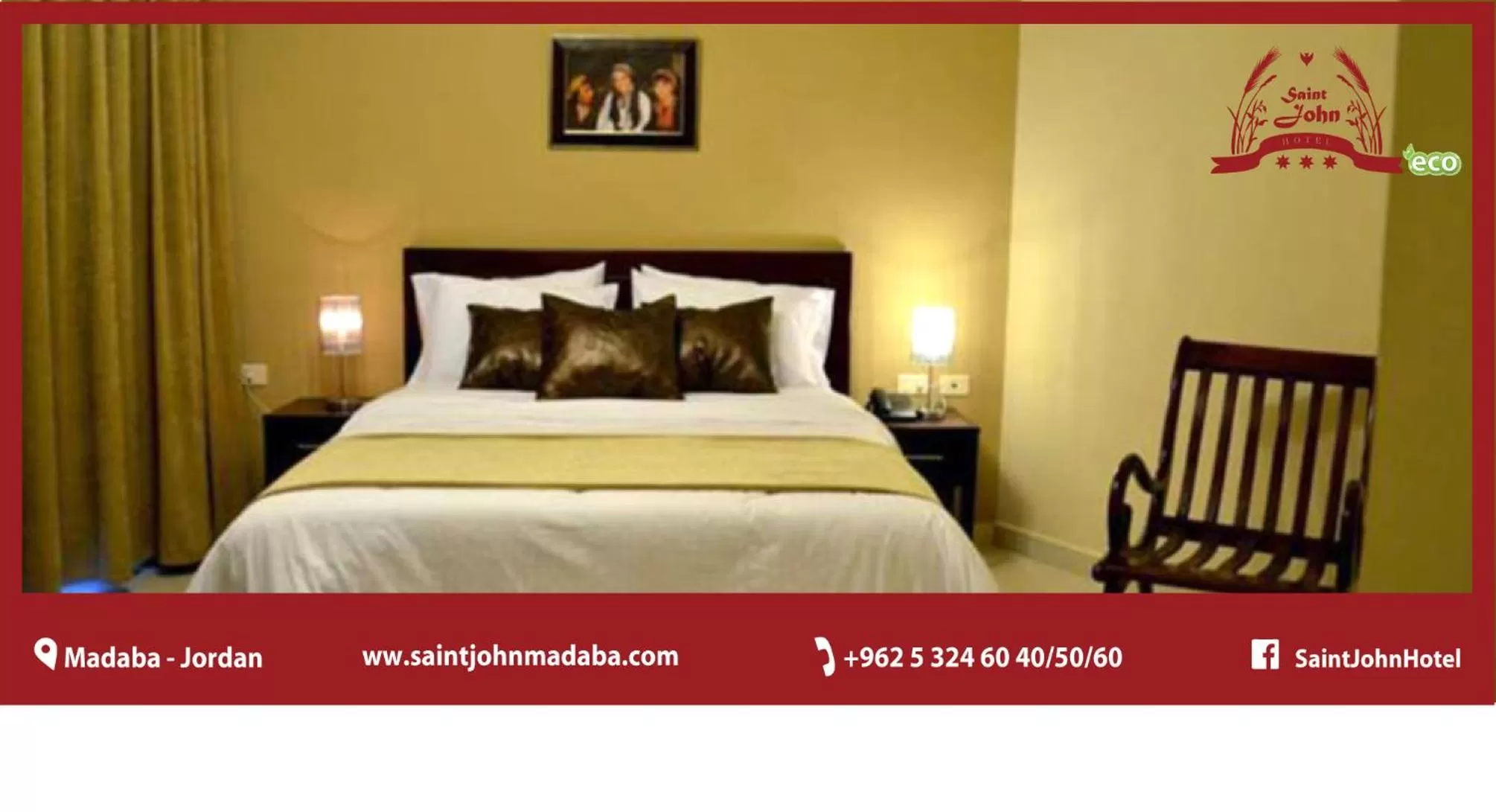 Bed in Saint John Hotel