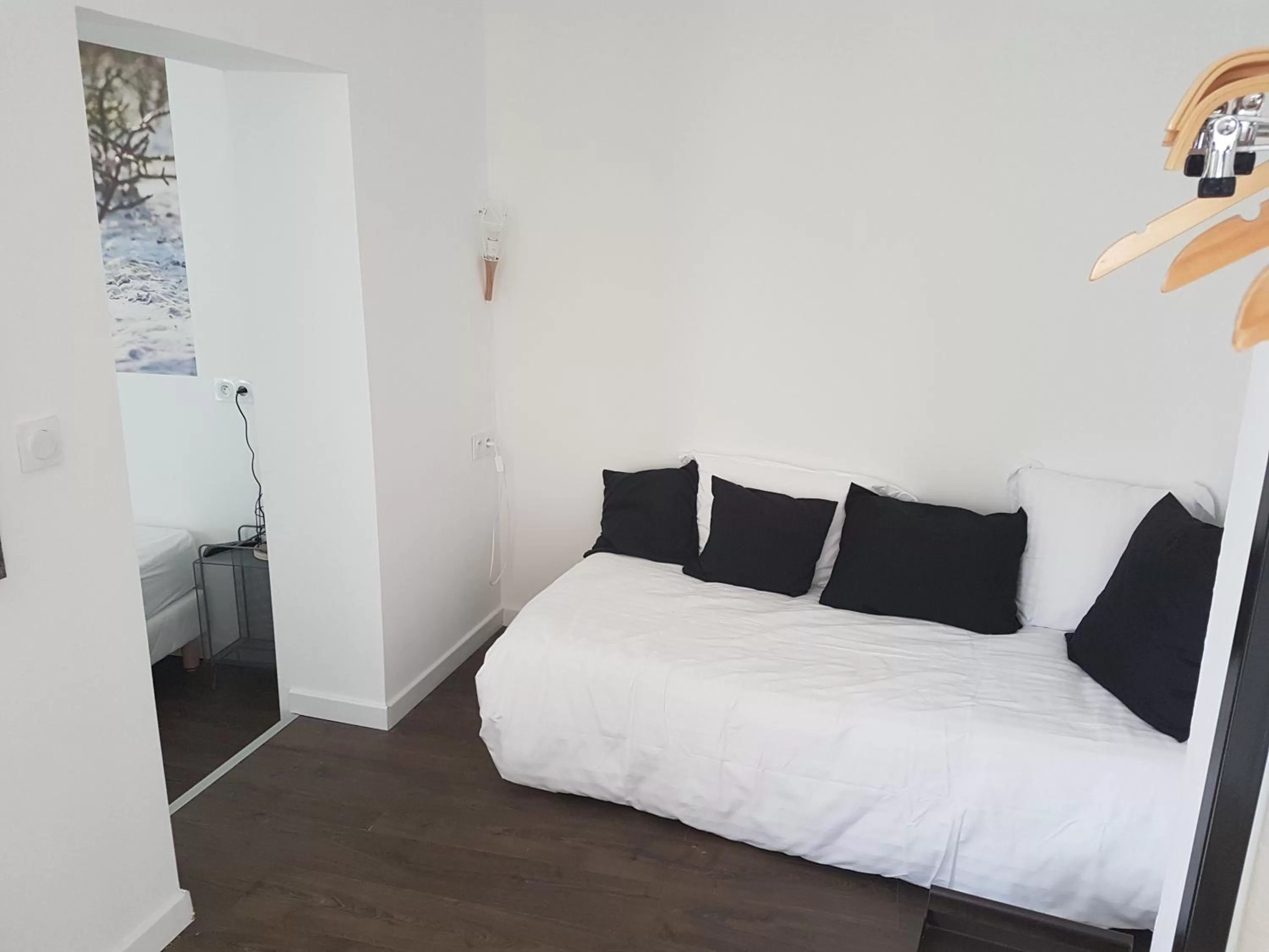 Bed in Hôtel-Restaurant "Chez Carrière"