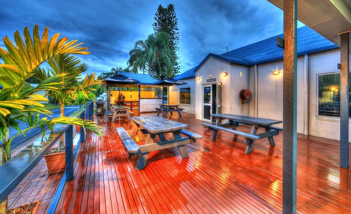 Patio in Fraser Coast Top Tourist Park