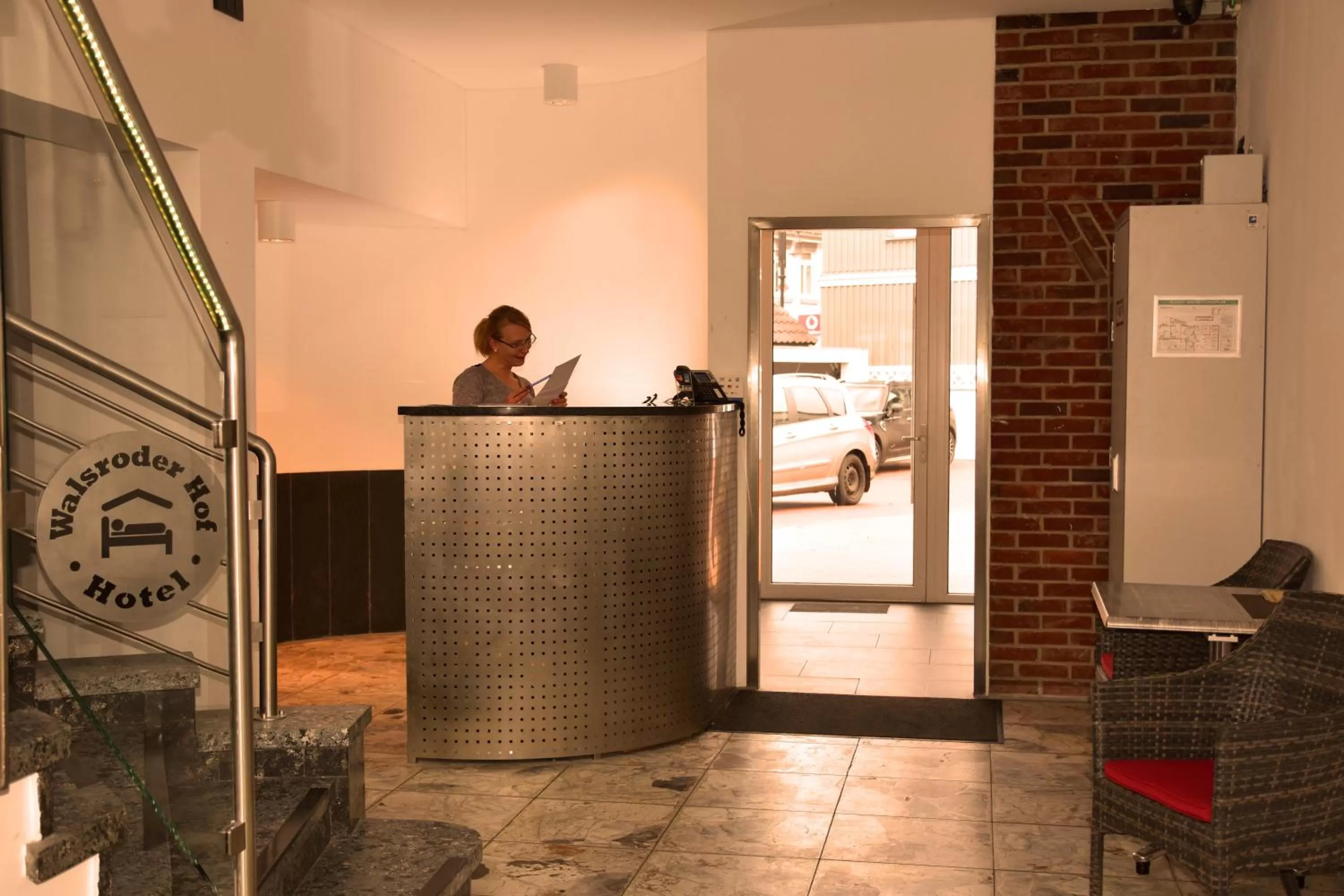 Lobby or reception in Hotel Walsroder Hof